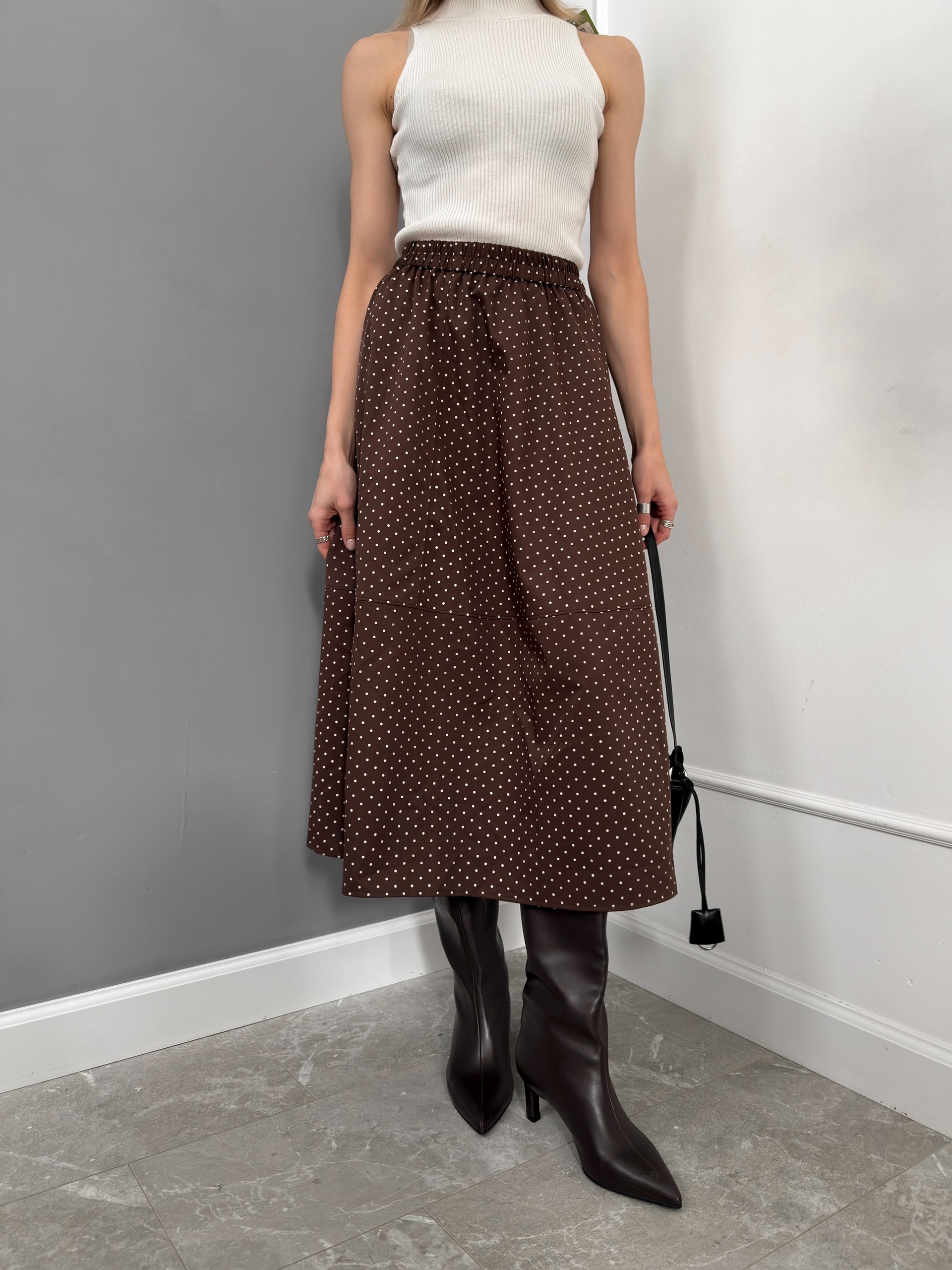 Юбка горох солнце плотная ткань