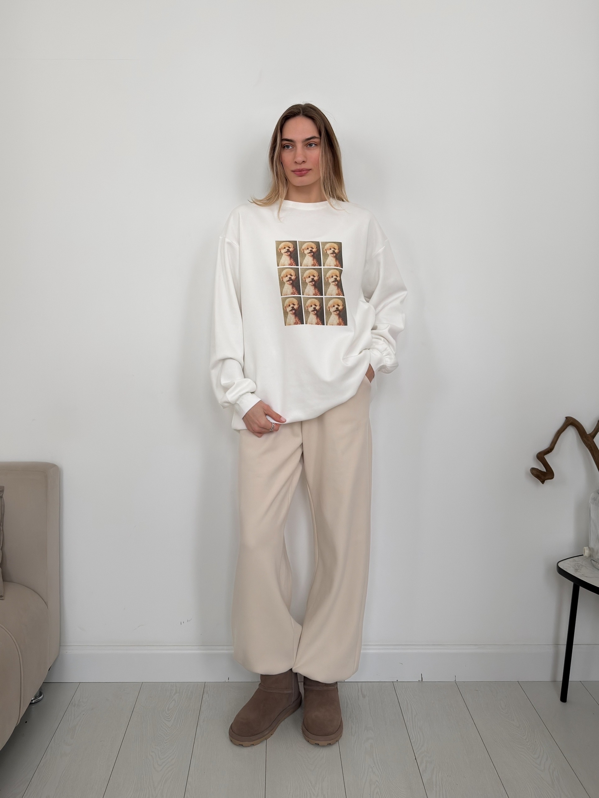 Лонгслив 13785 портрет собаки