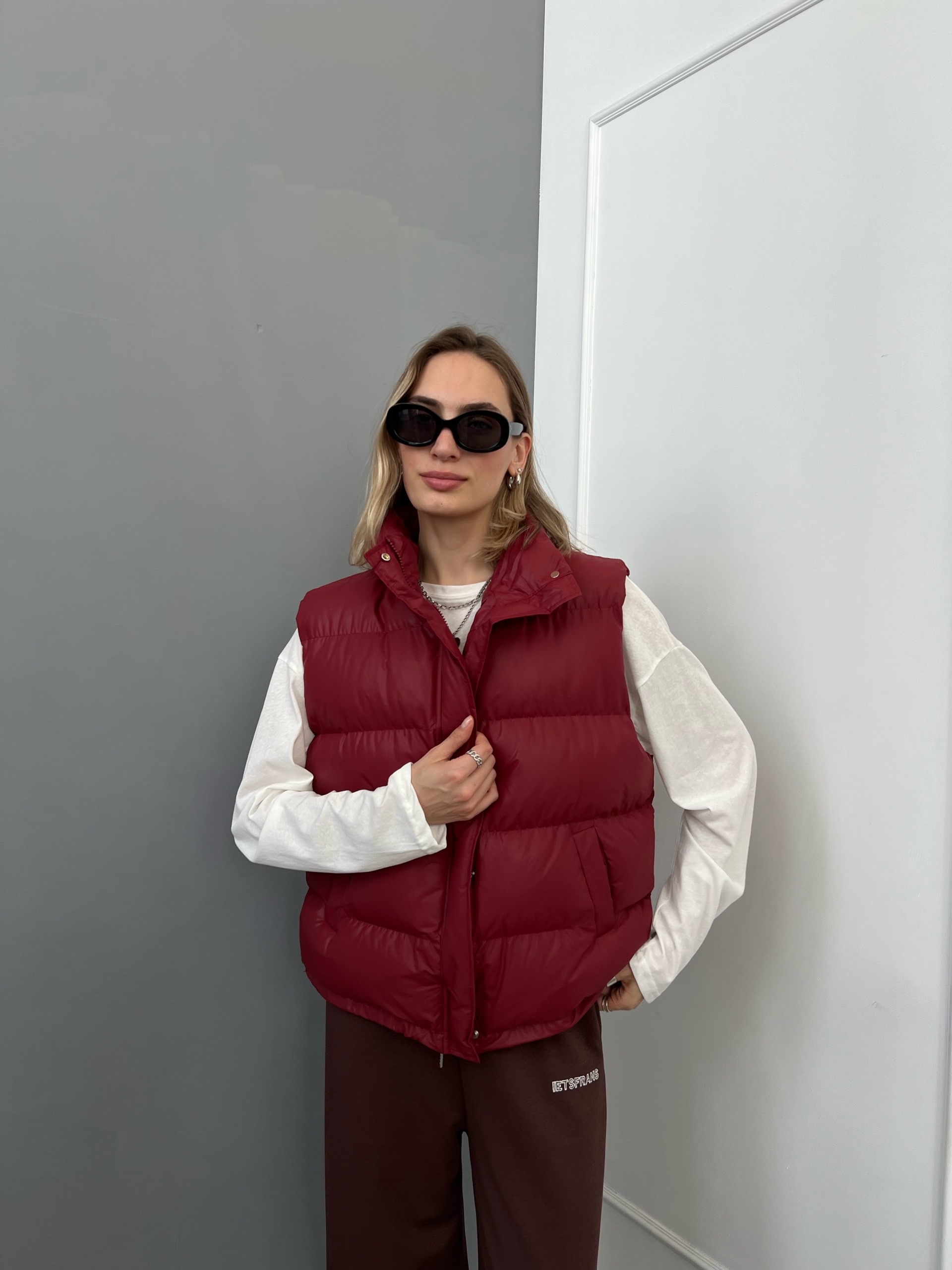 Жилет N.J brand 6089 болонь глянец