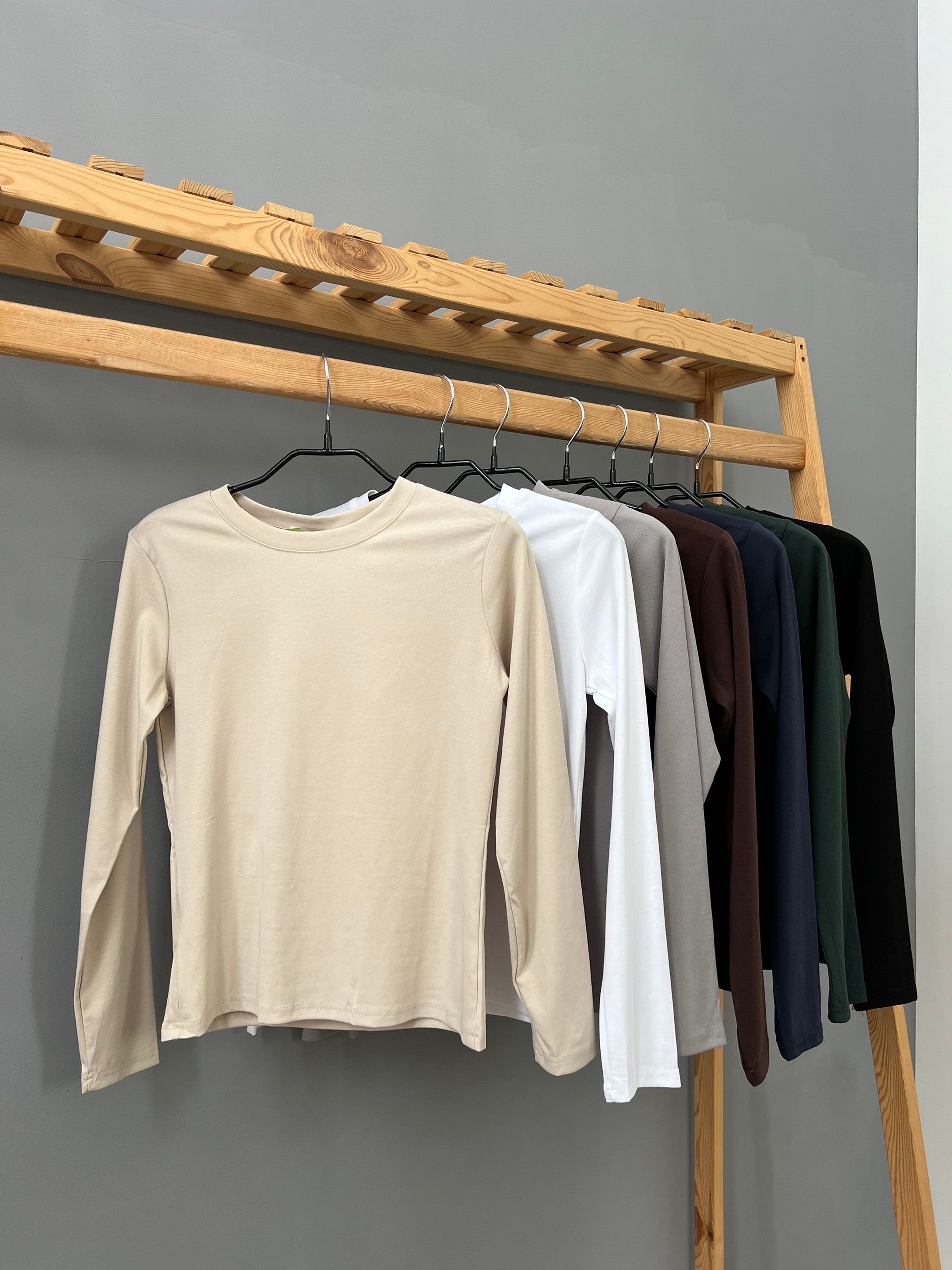 Лонгслив Korea 208 однотон