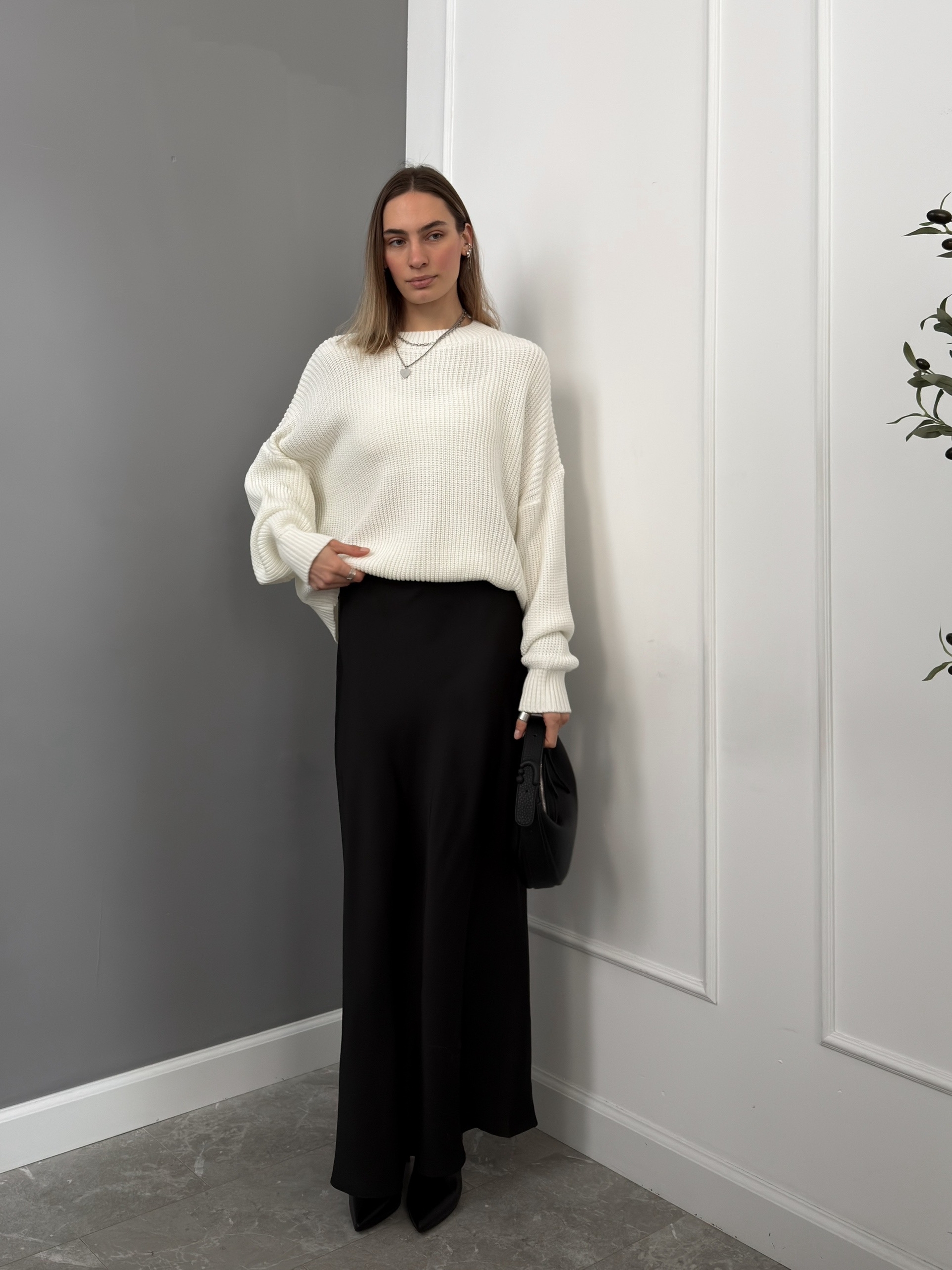 Юбка Miss Diva 50077 длинная атлас