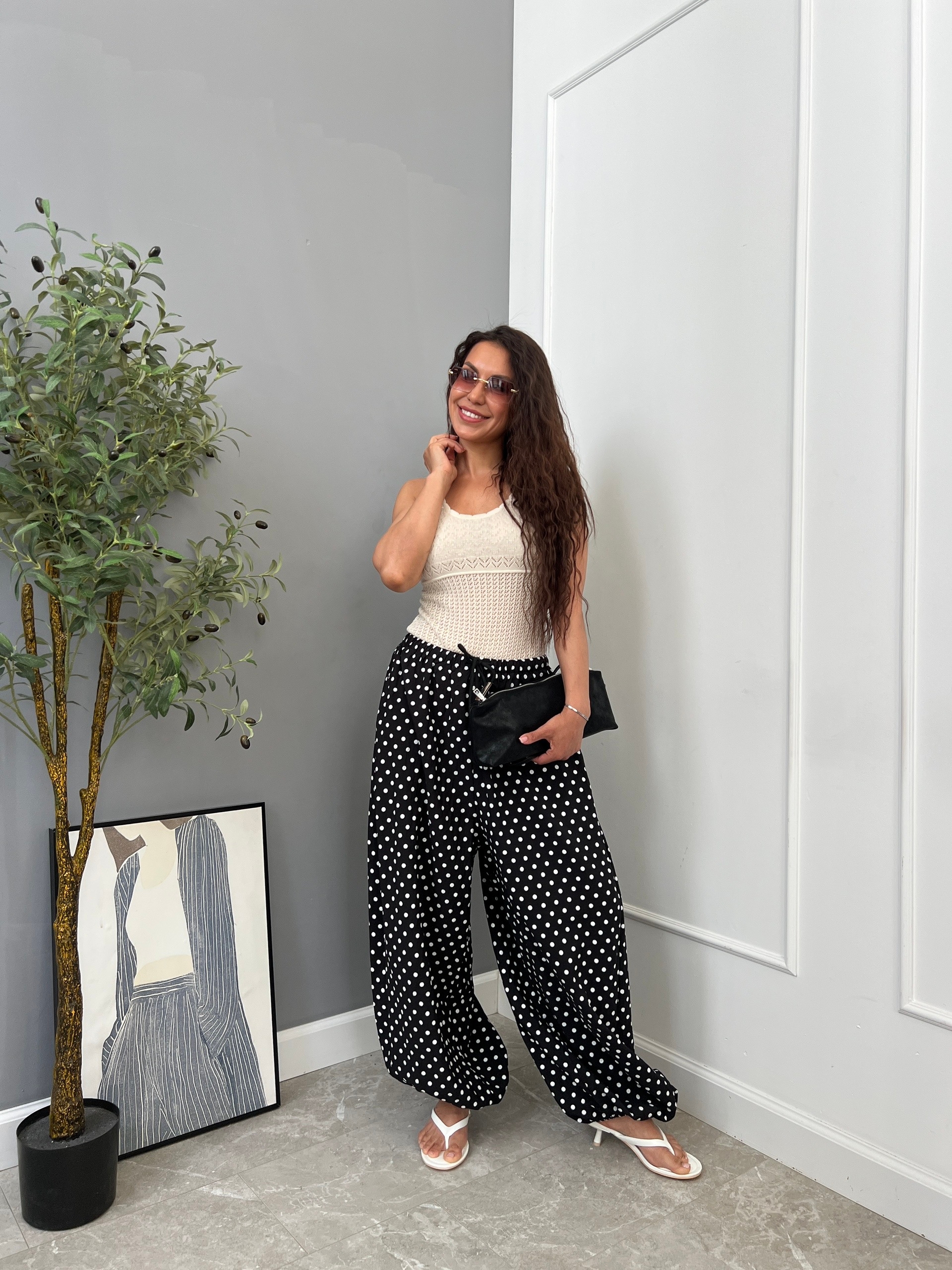 Султанки Fashion 5368 в горошек