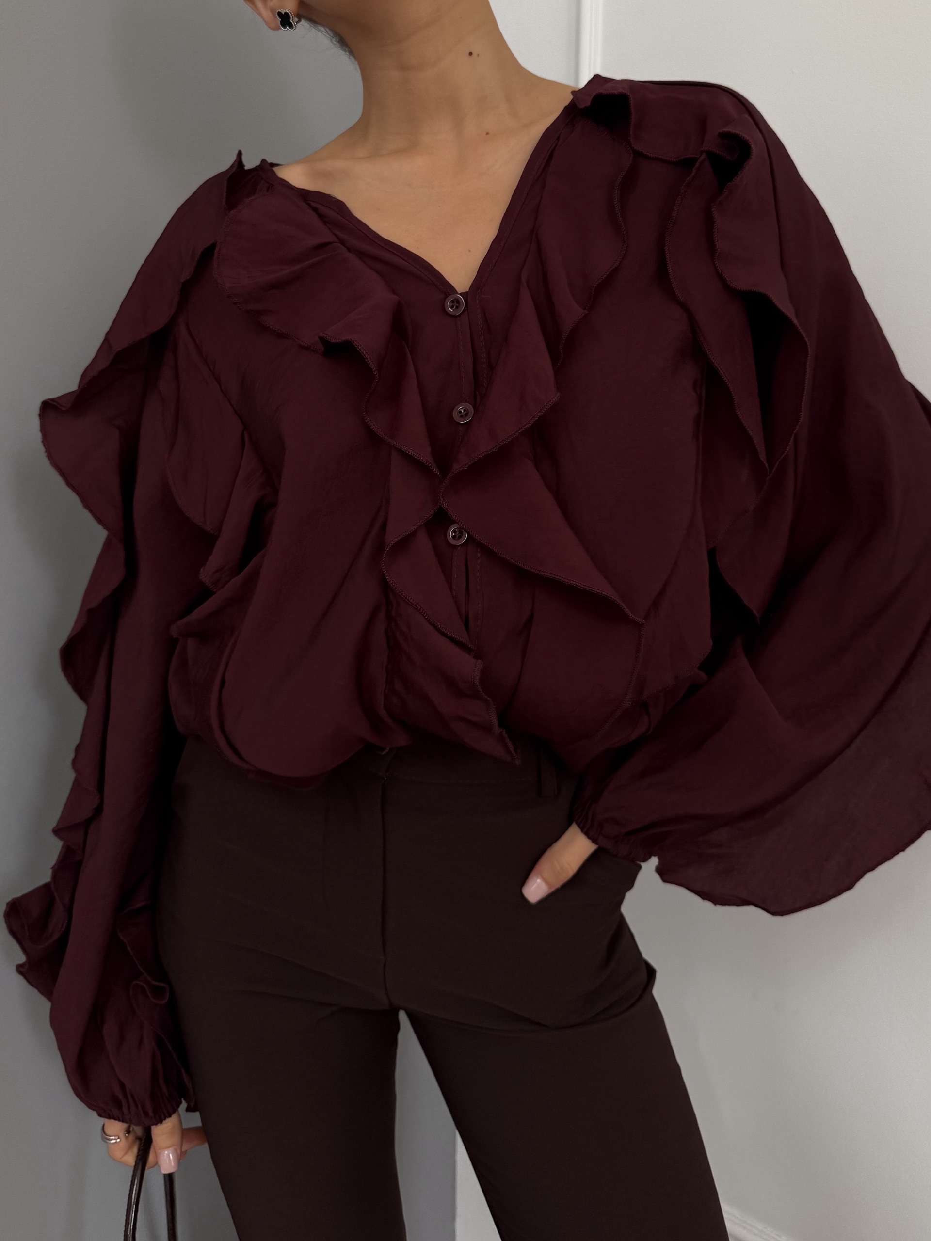 Блузка Fashion 25126 хб рюши