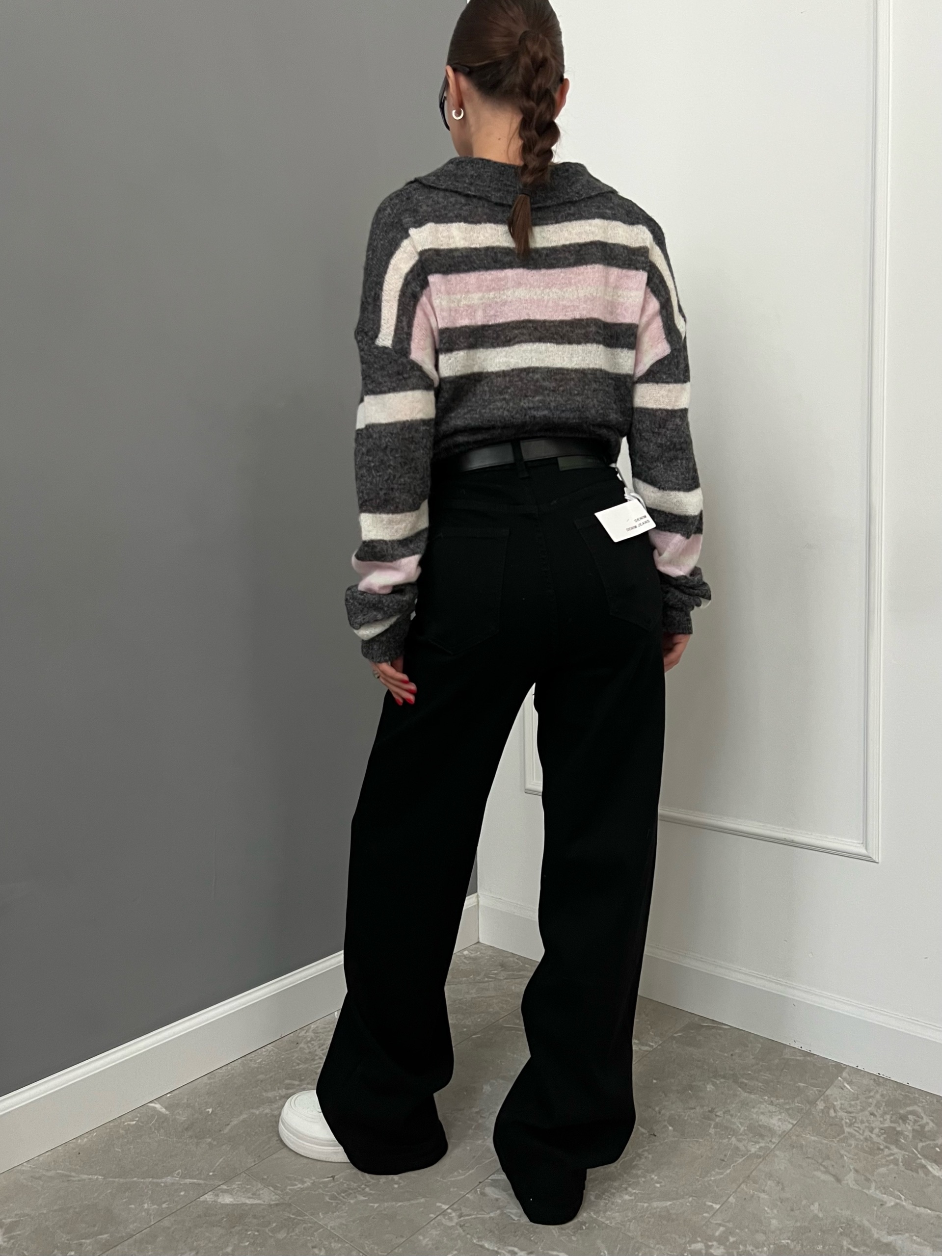 Джинсы Denim 27152 трубы с ремнем