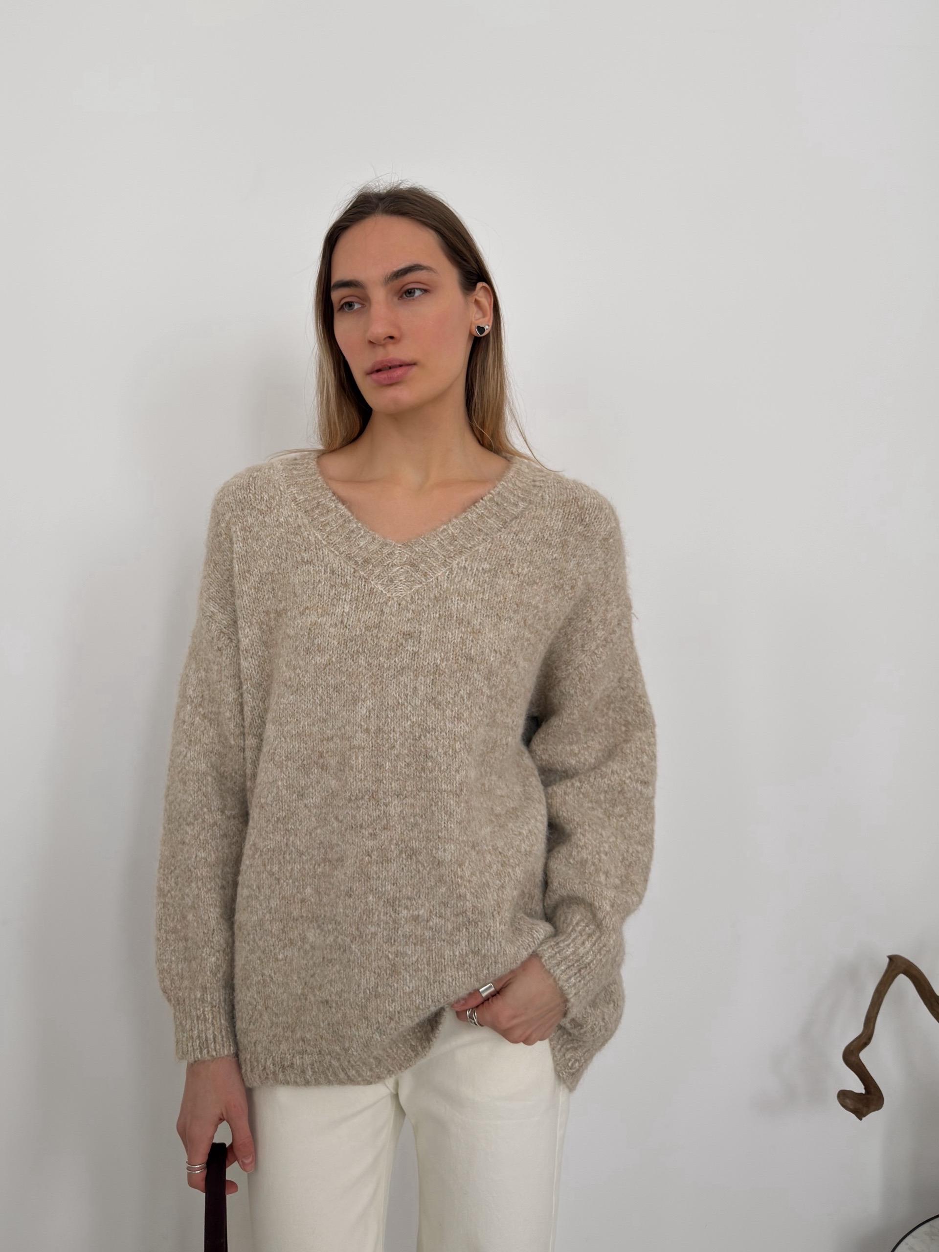 Свитер 1065-55 крапинка+шарф