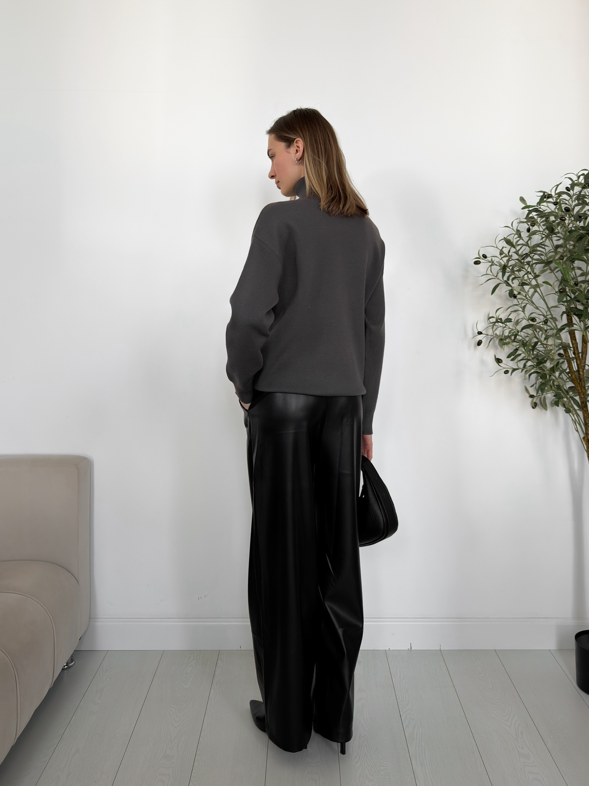 Джемпер X2266-1 с воротником