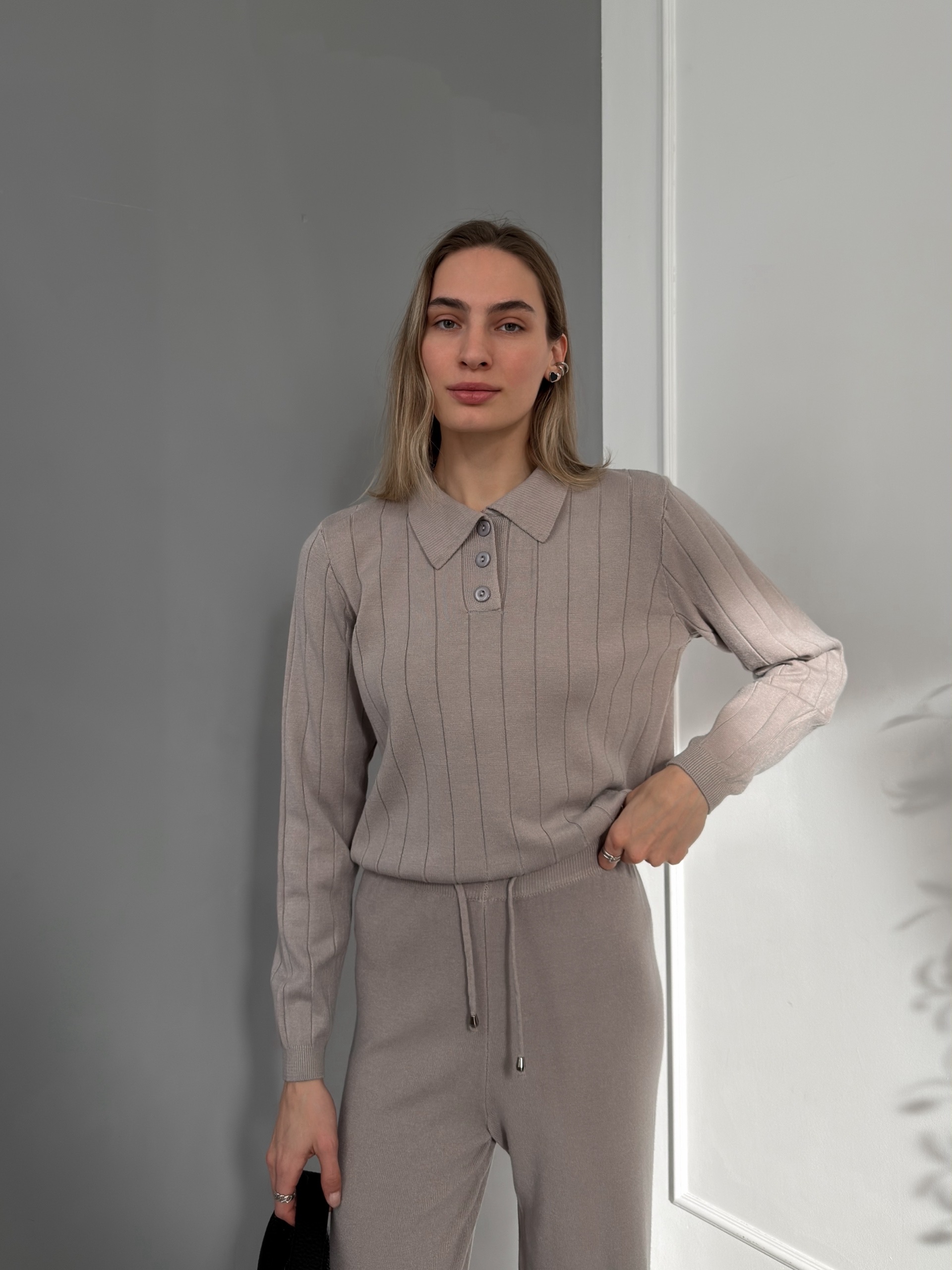 Костюм 2551 джемпер поло+брюки