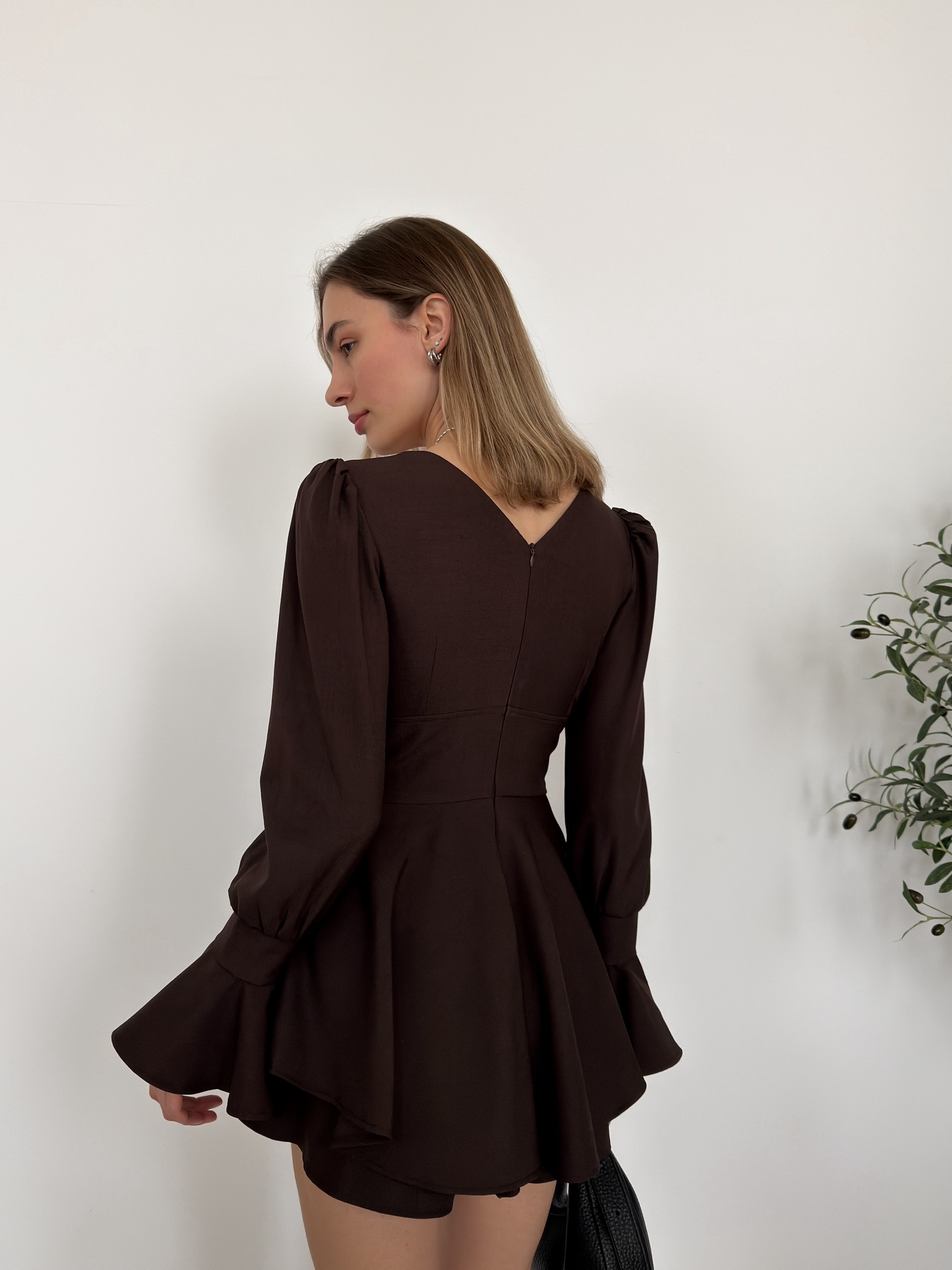 Платье-комбинезон Perfemme пуговки на рукавах