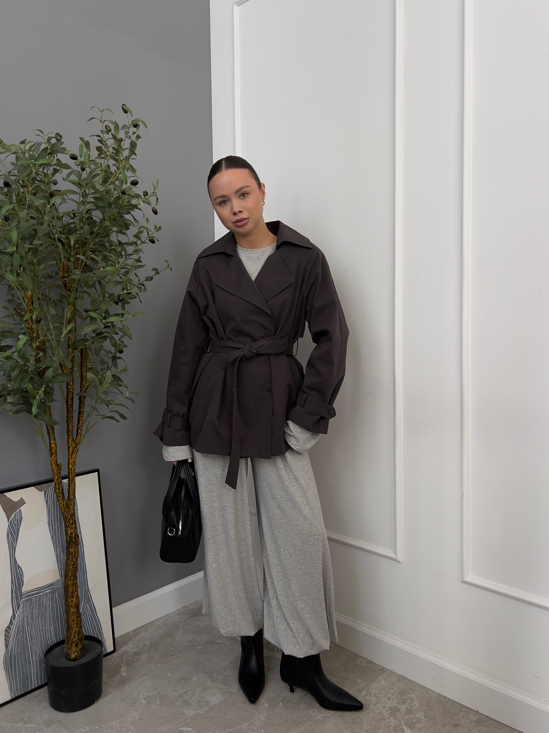 Тренч KXJ 2603 сред длина