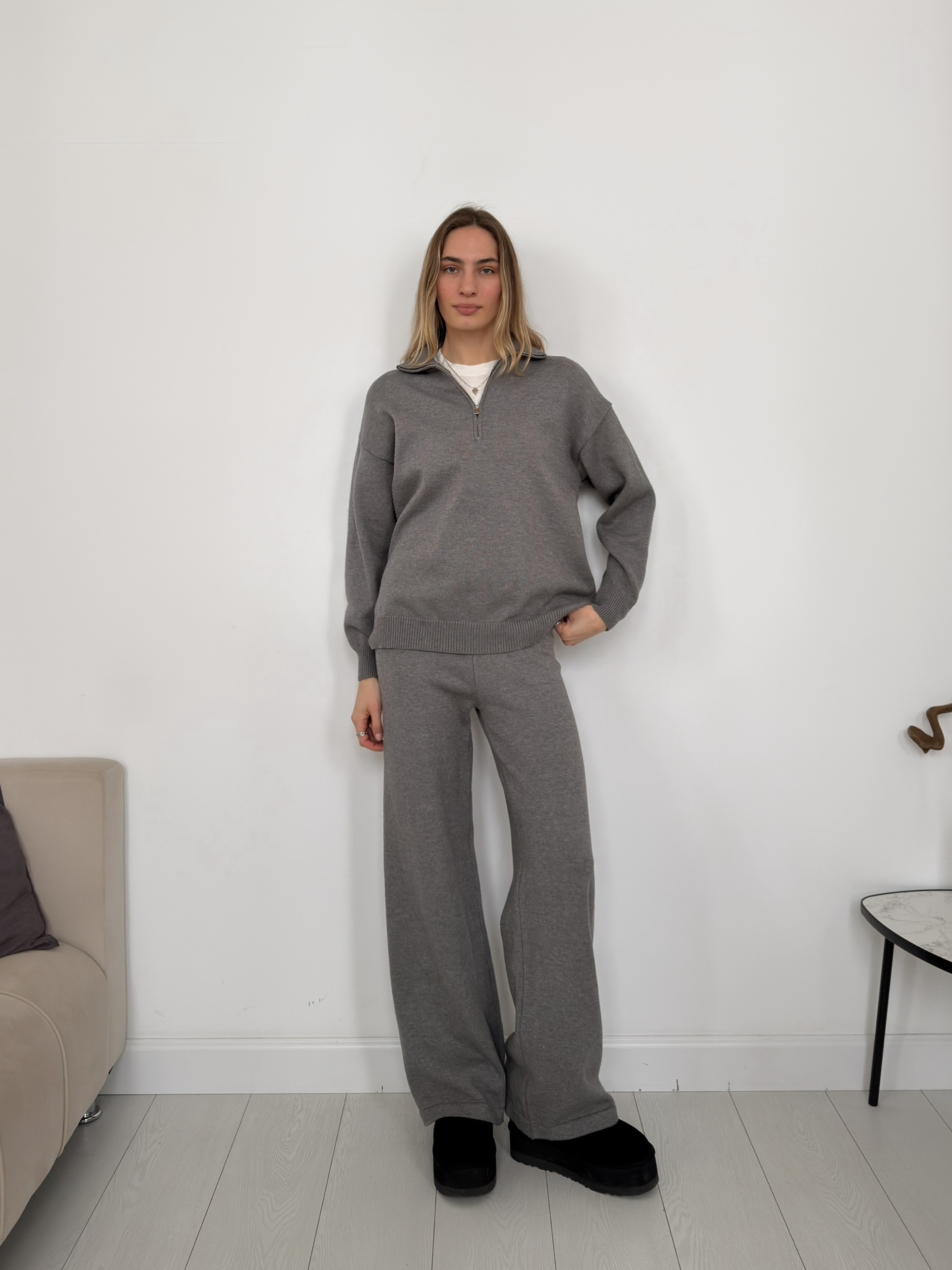 Костюм NJ 2025666 джемпер поло на замке+брюки