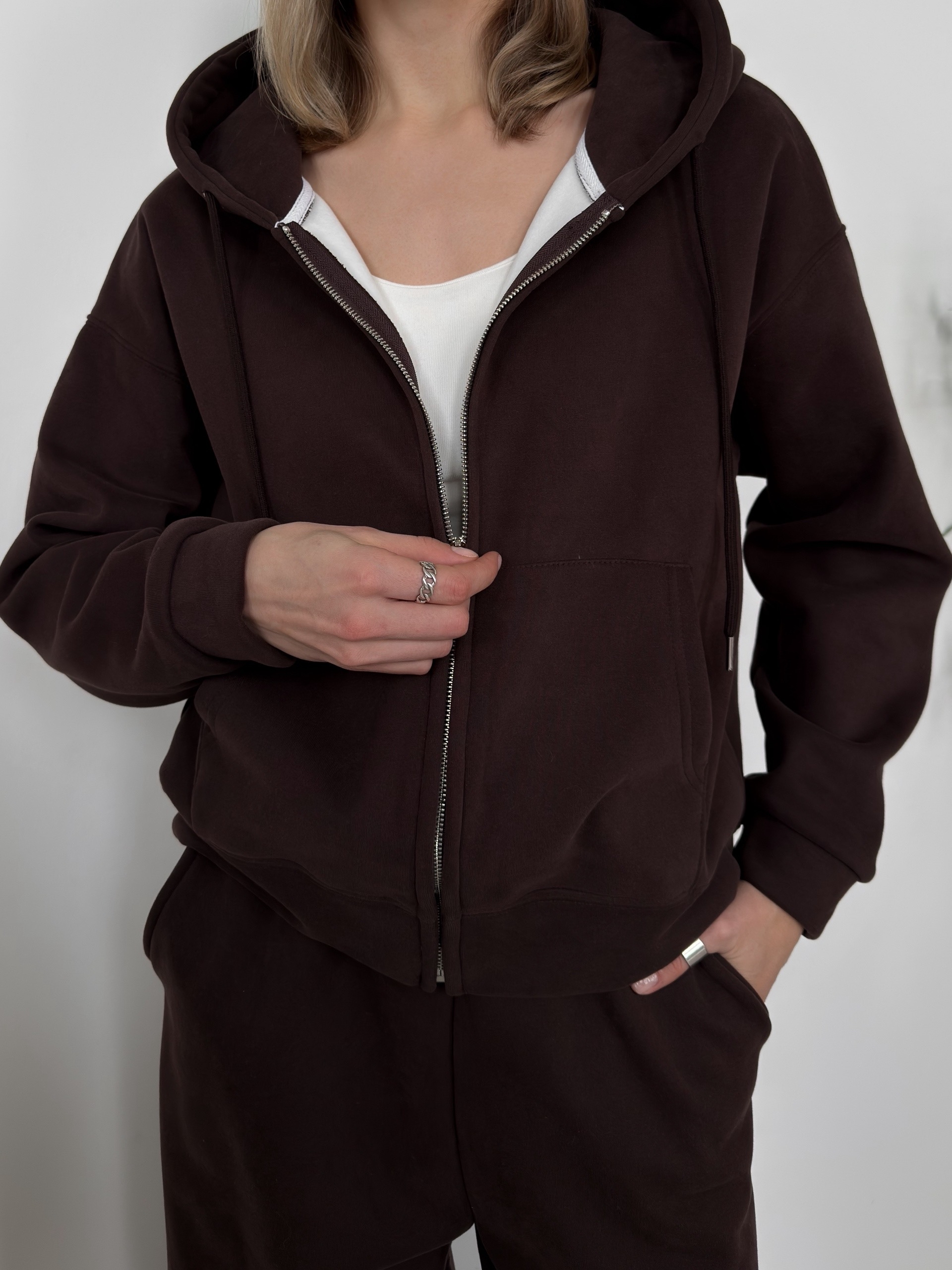 Костюм Korea 6508 худи+джогеры флис