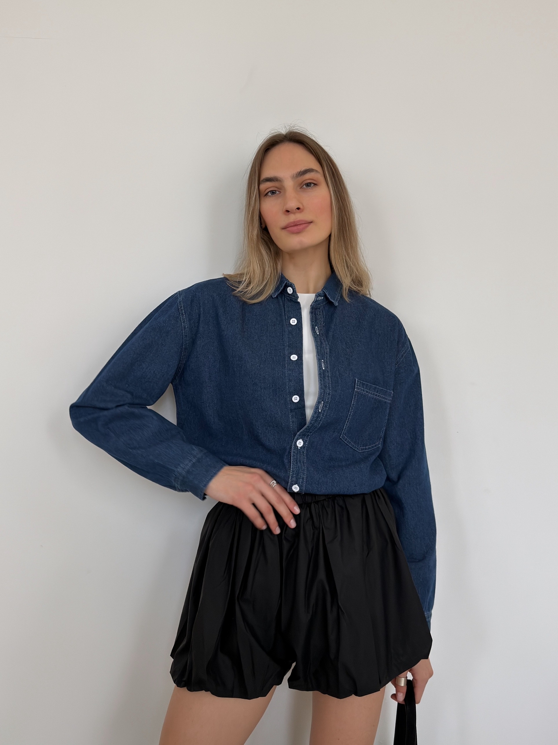 Шорты баллон 5515 кожа