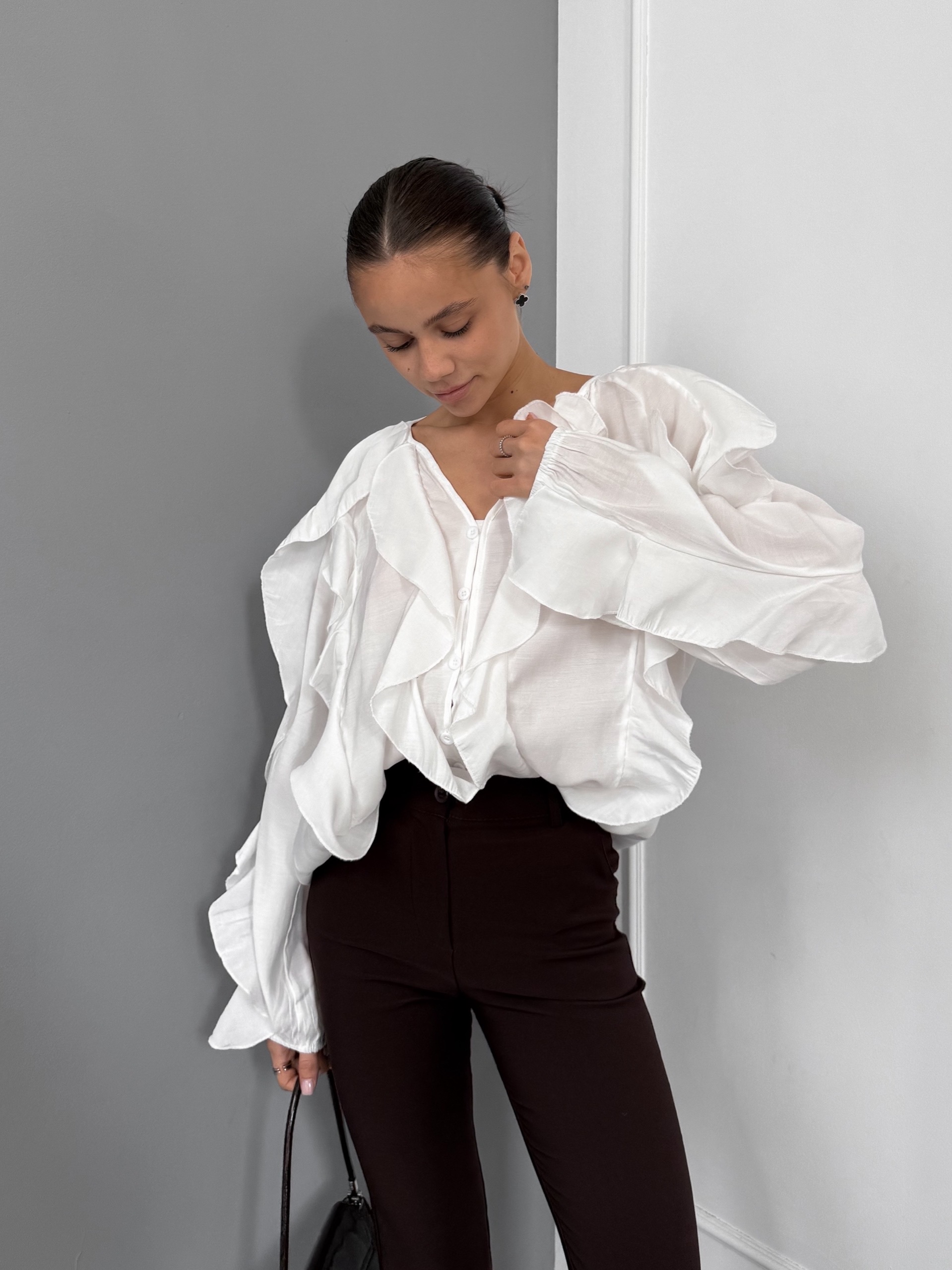 Блузка Fashion 25126 хб рюши