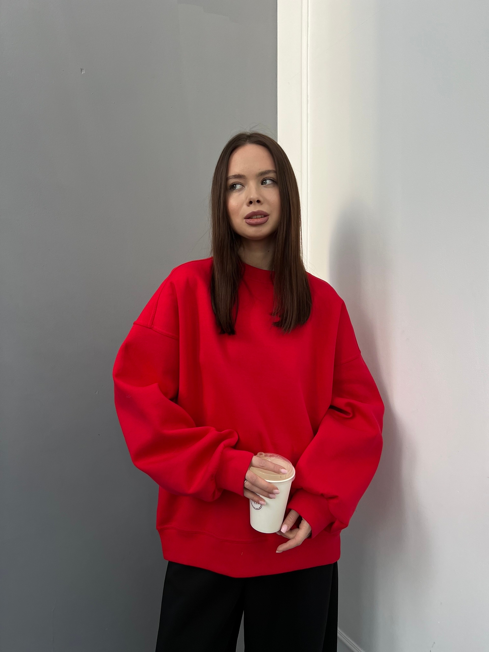 Свитшот W 9524 однотон