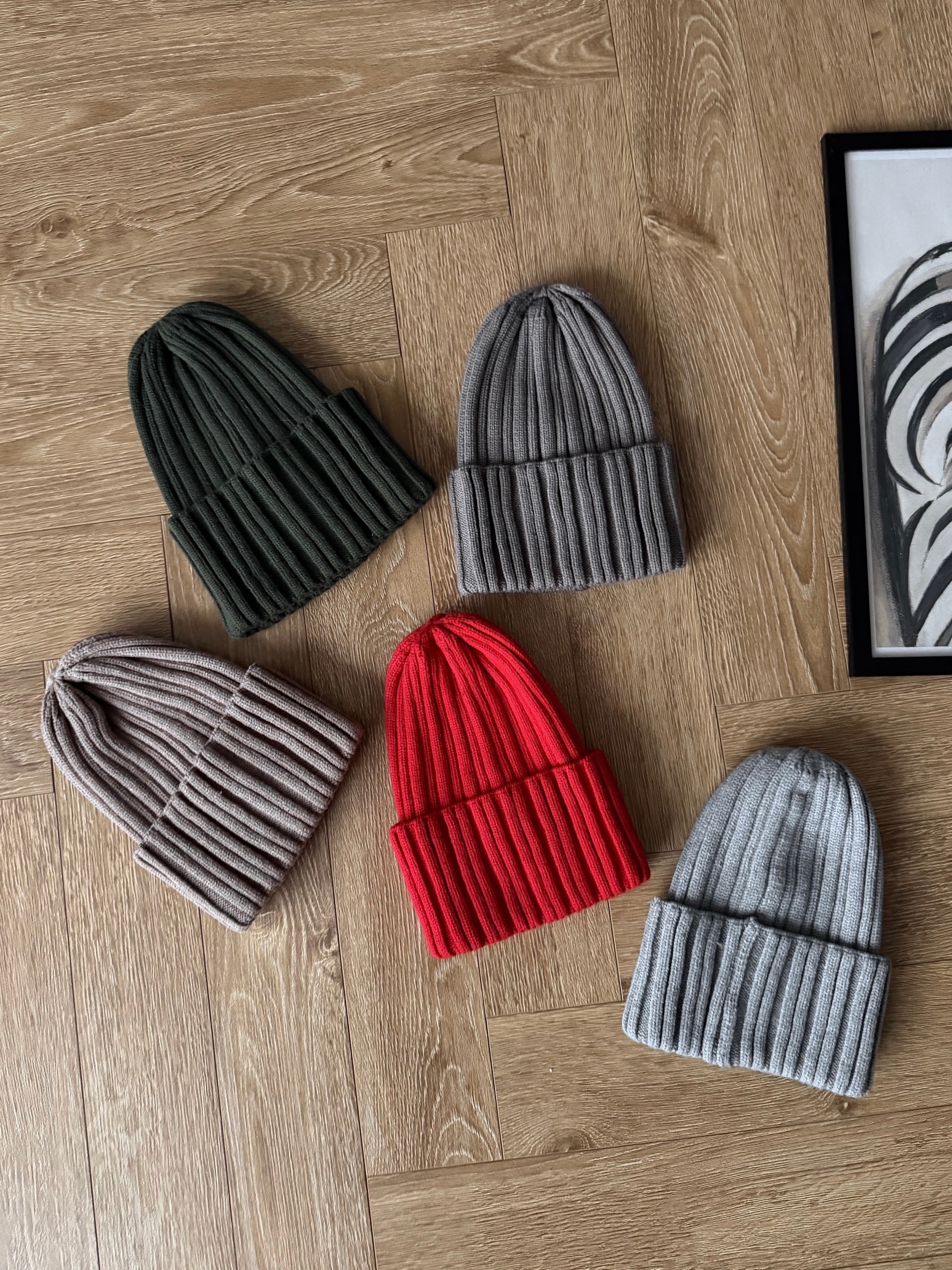 Шапка ALISARAMS в рубчик