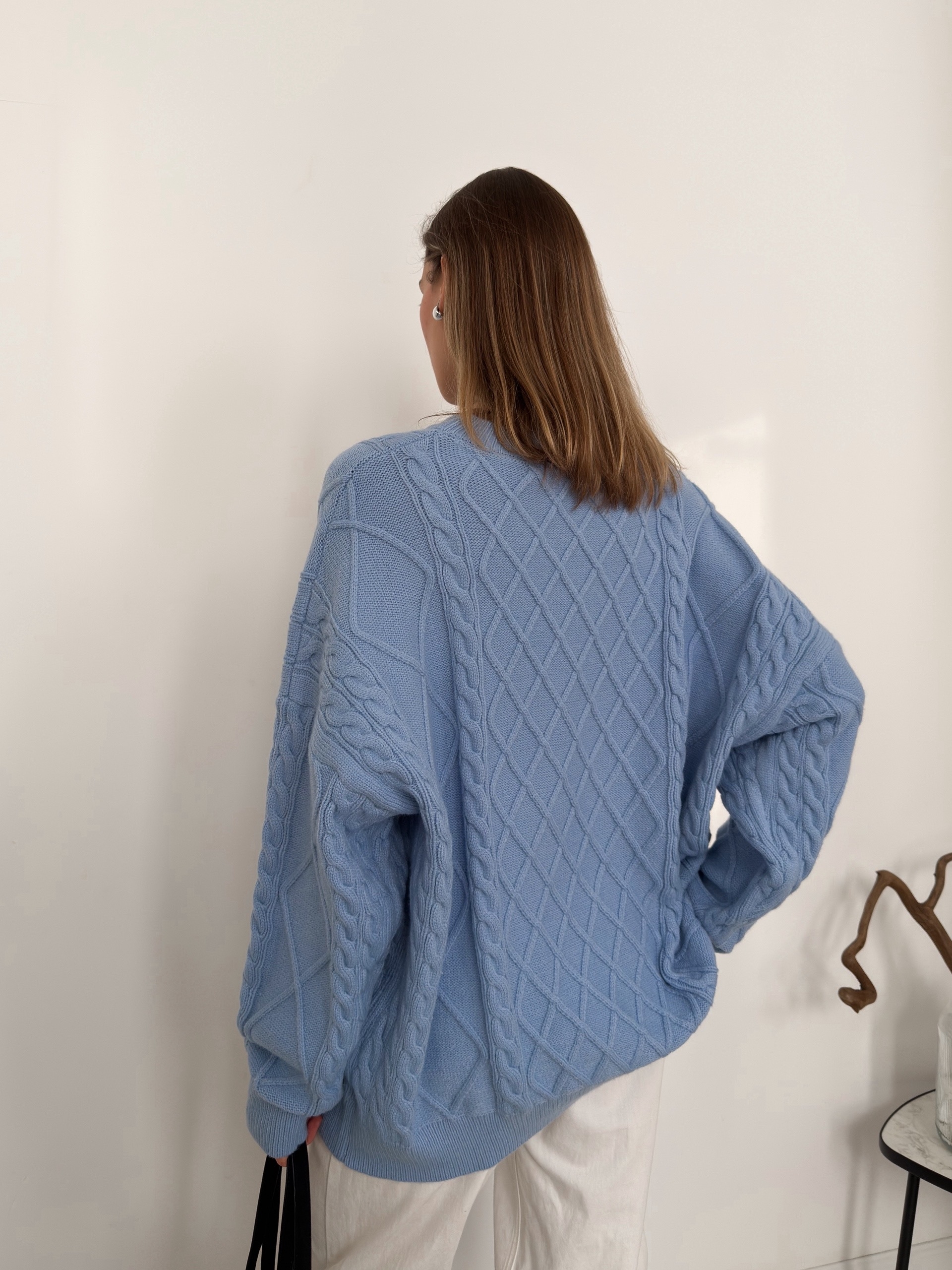 Свитер China 12680 оверсайз узор