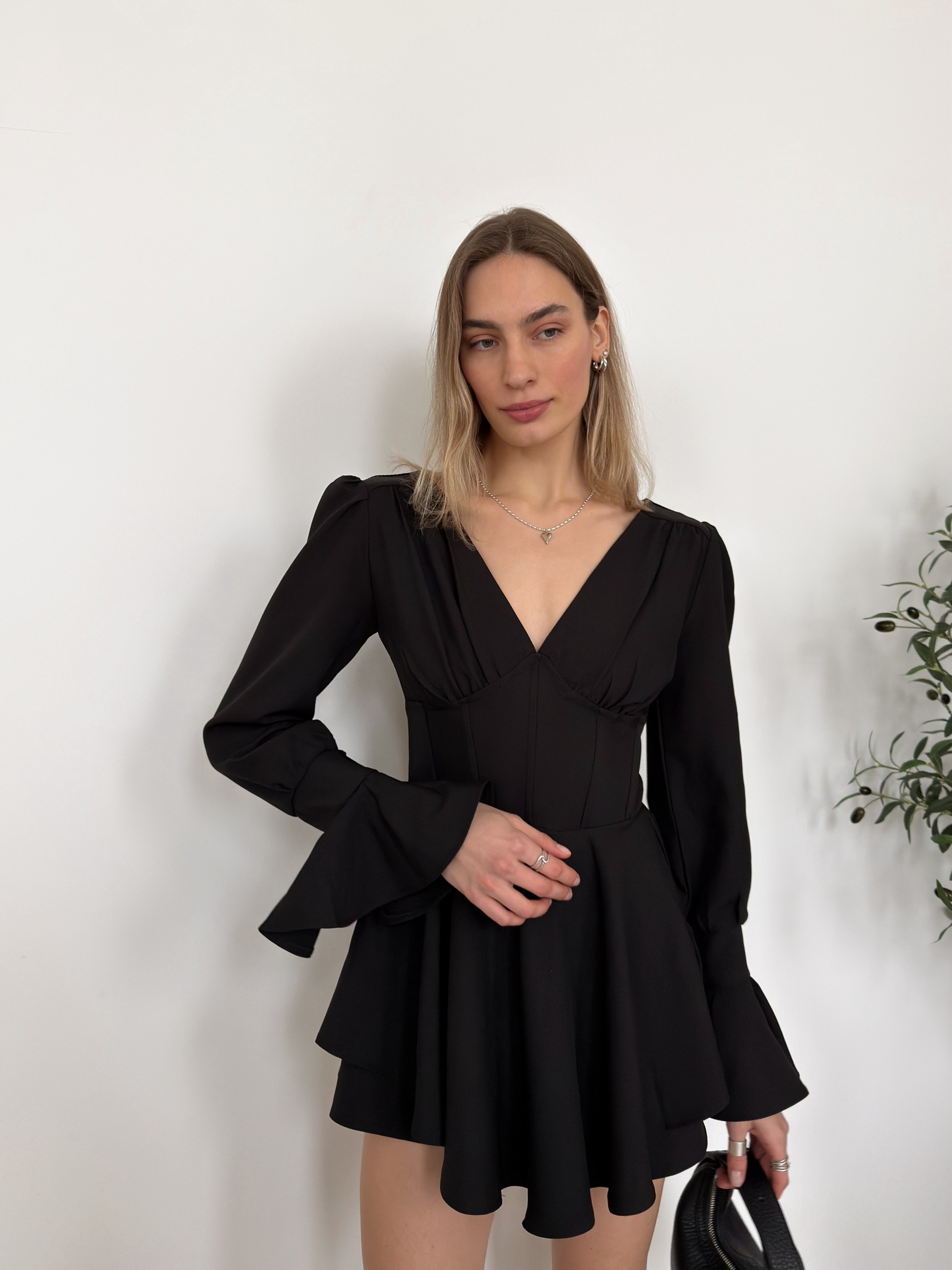 Платье-комбинезон Perfemme пуговки на рукавах