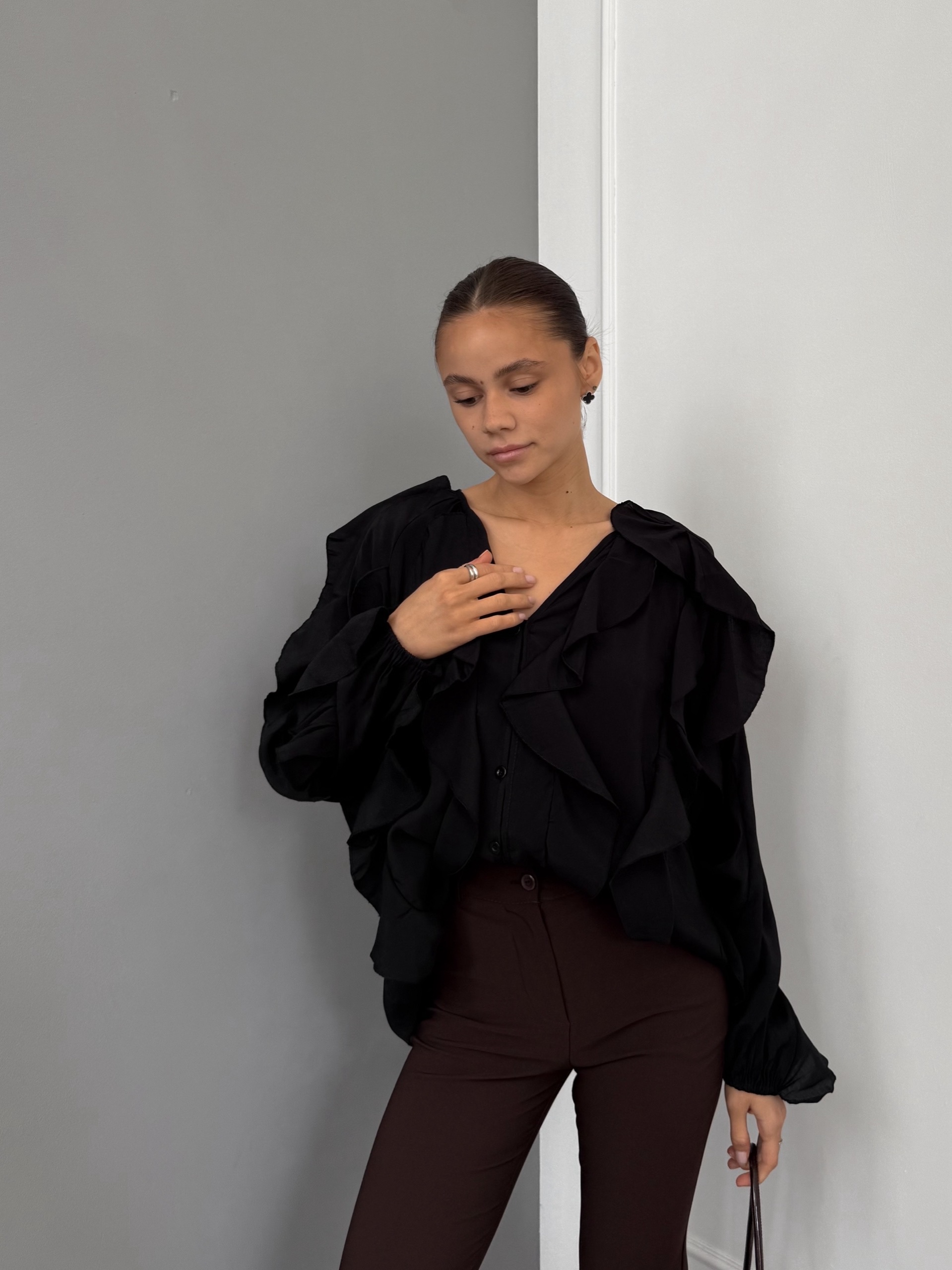 Блузка Fashion 25126 хб рюши