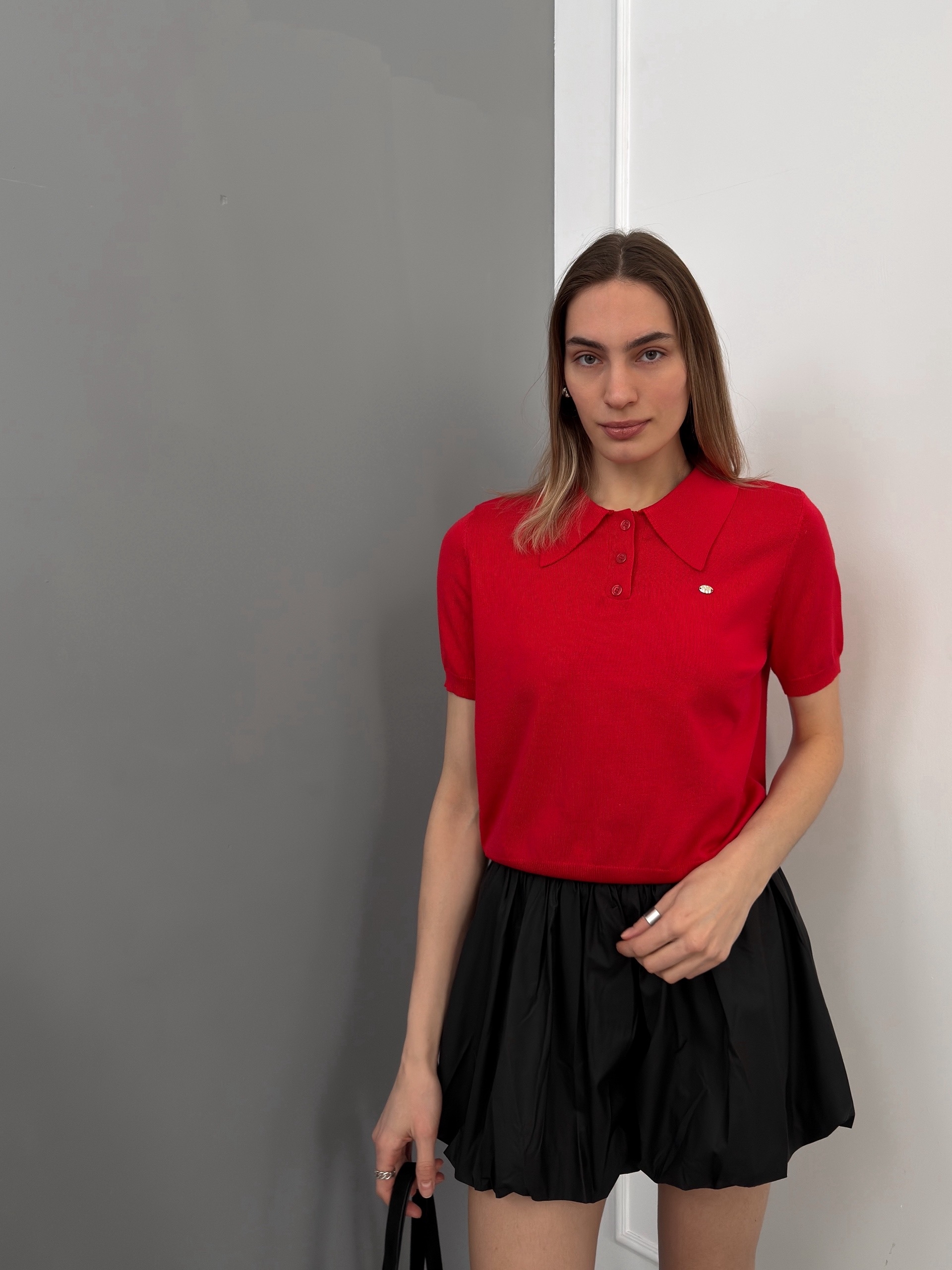 Поло W337 с коротким рукавом