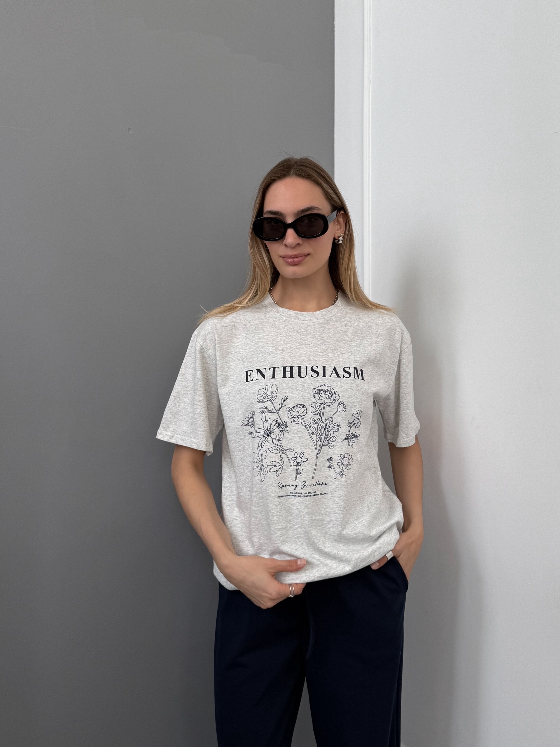 Футболка GT цветы 3306 enthusasm