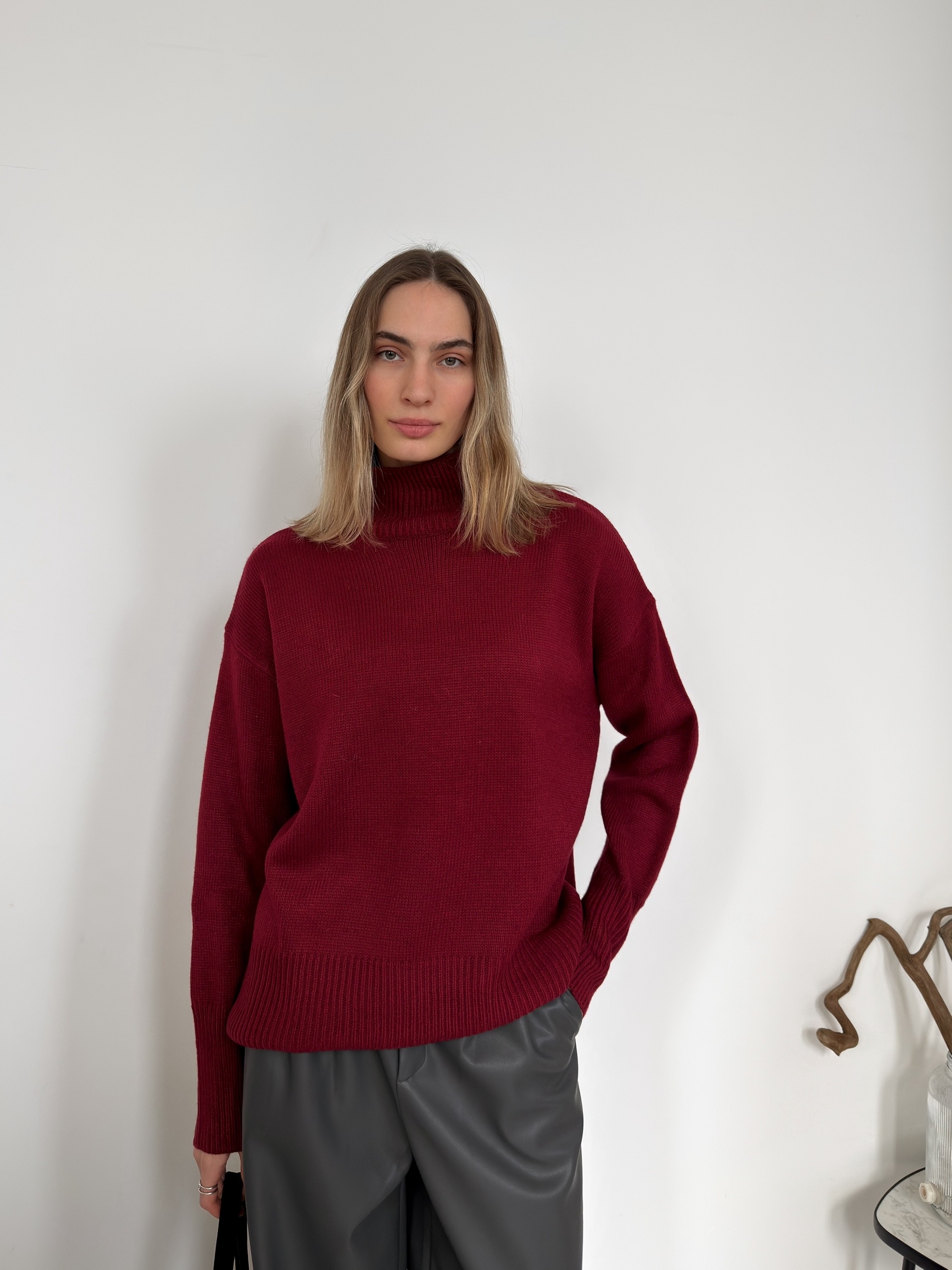 Джемпер NJ 20155 ворот рубчик