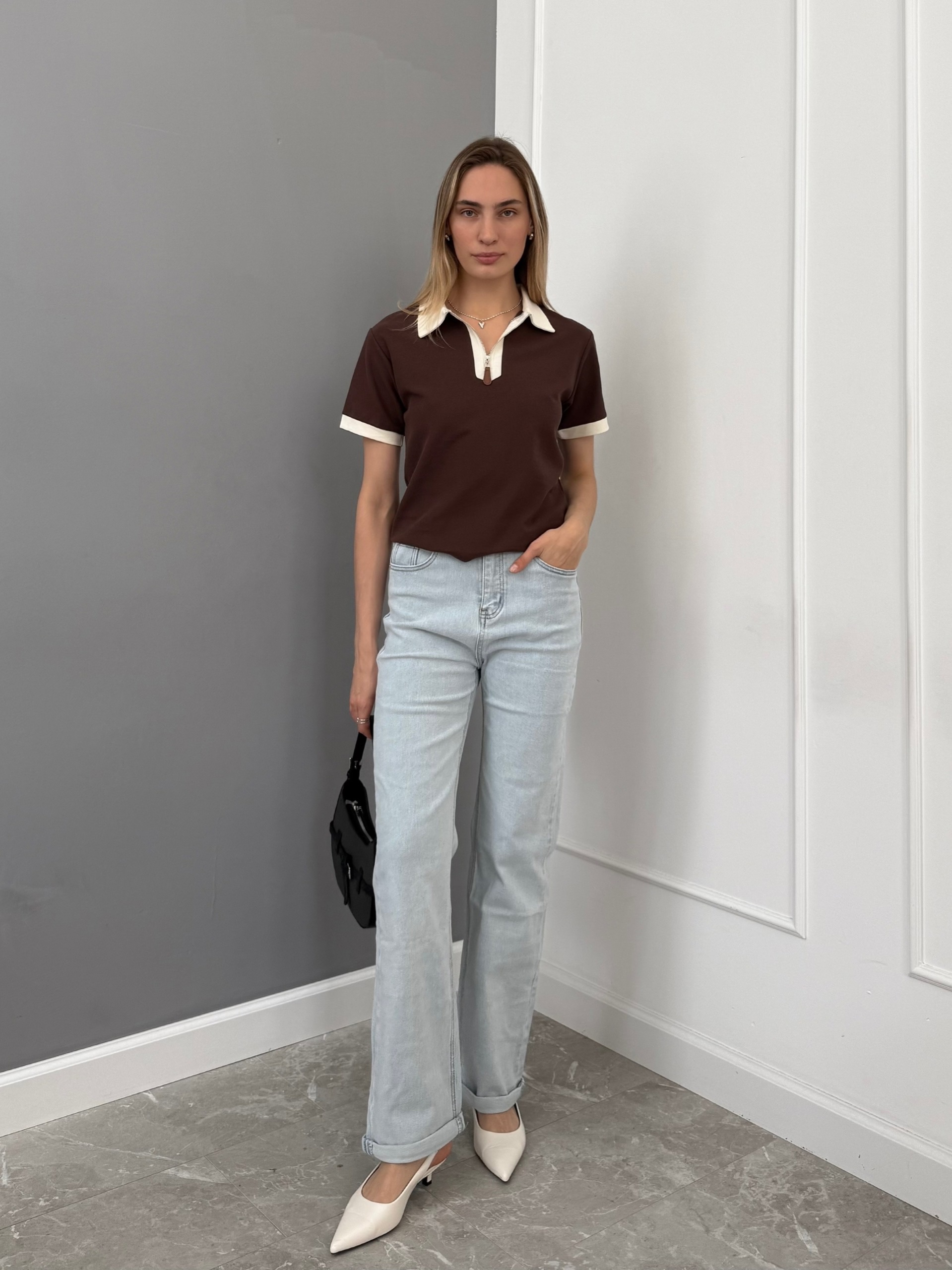 Джинсы Praisejeans G7027A с подворотом
