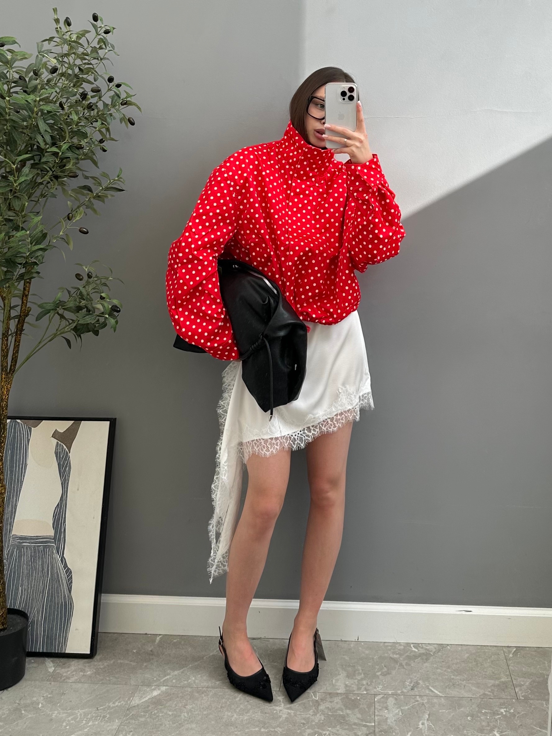 Ветровка W 9506 в горошек