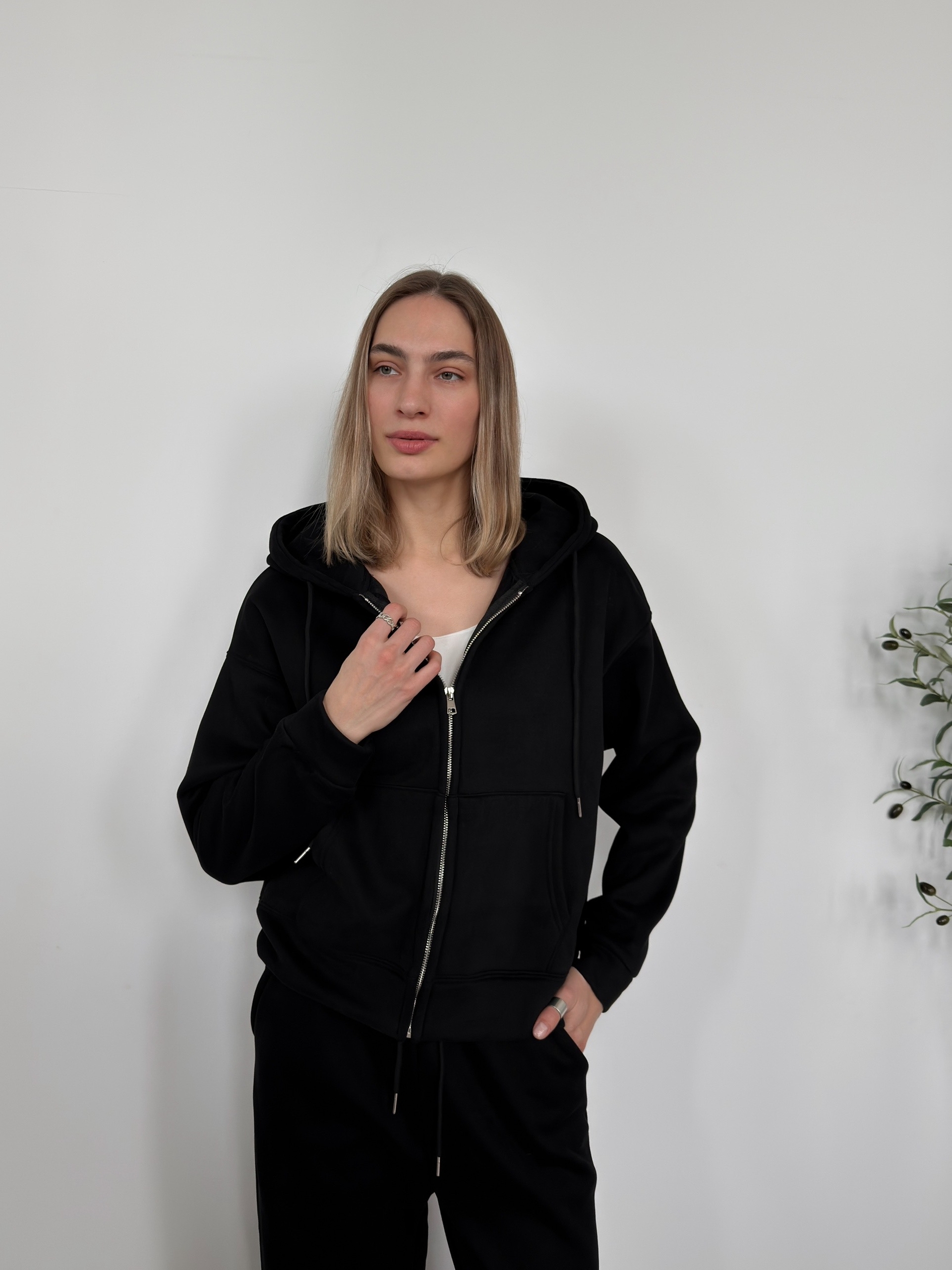 Костюм Korea 6508 худи+джогеры флис