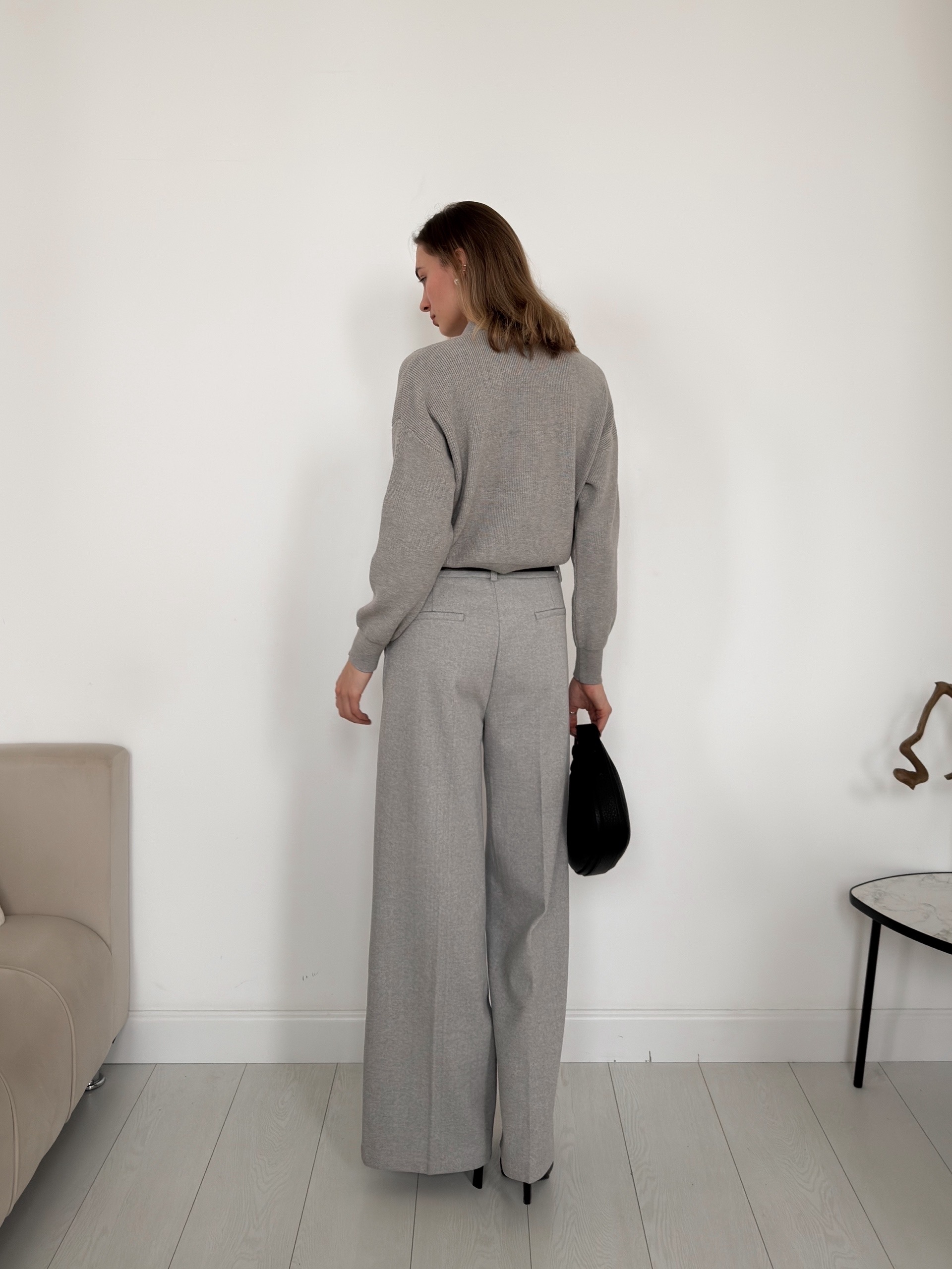 Джемпер Korea f2020 поло в рубчик