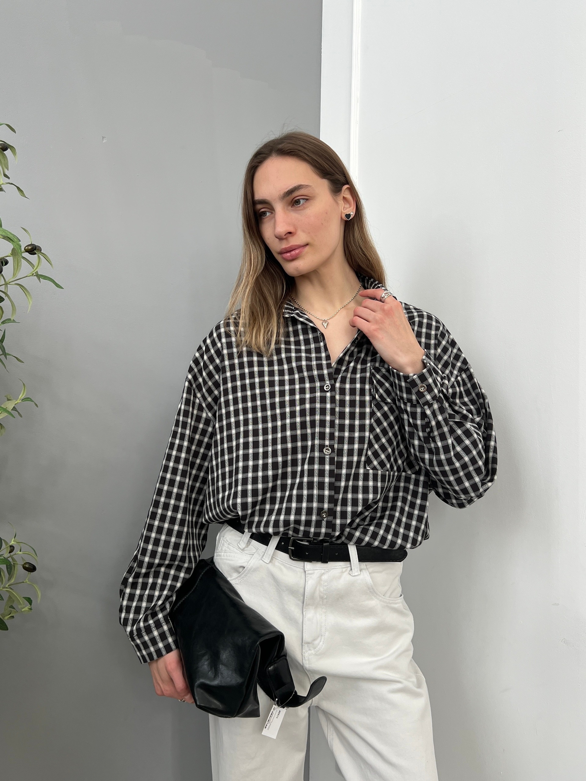 Рубашка NJ 2631 клетка