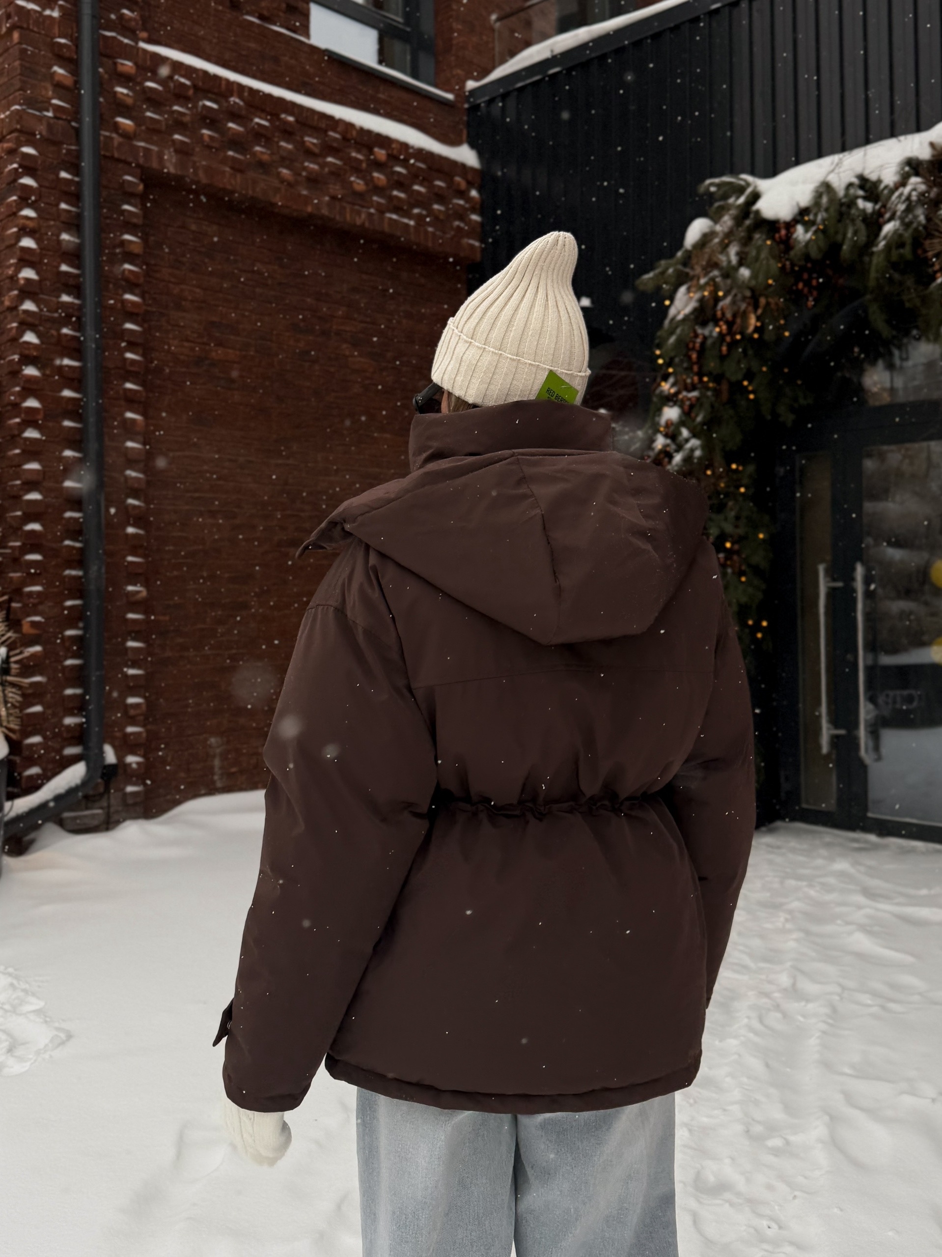 Куртка W616 затяжка на талии