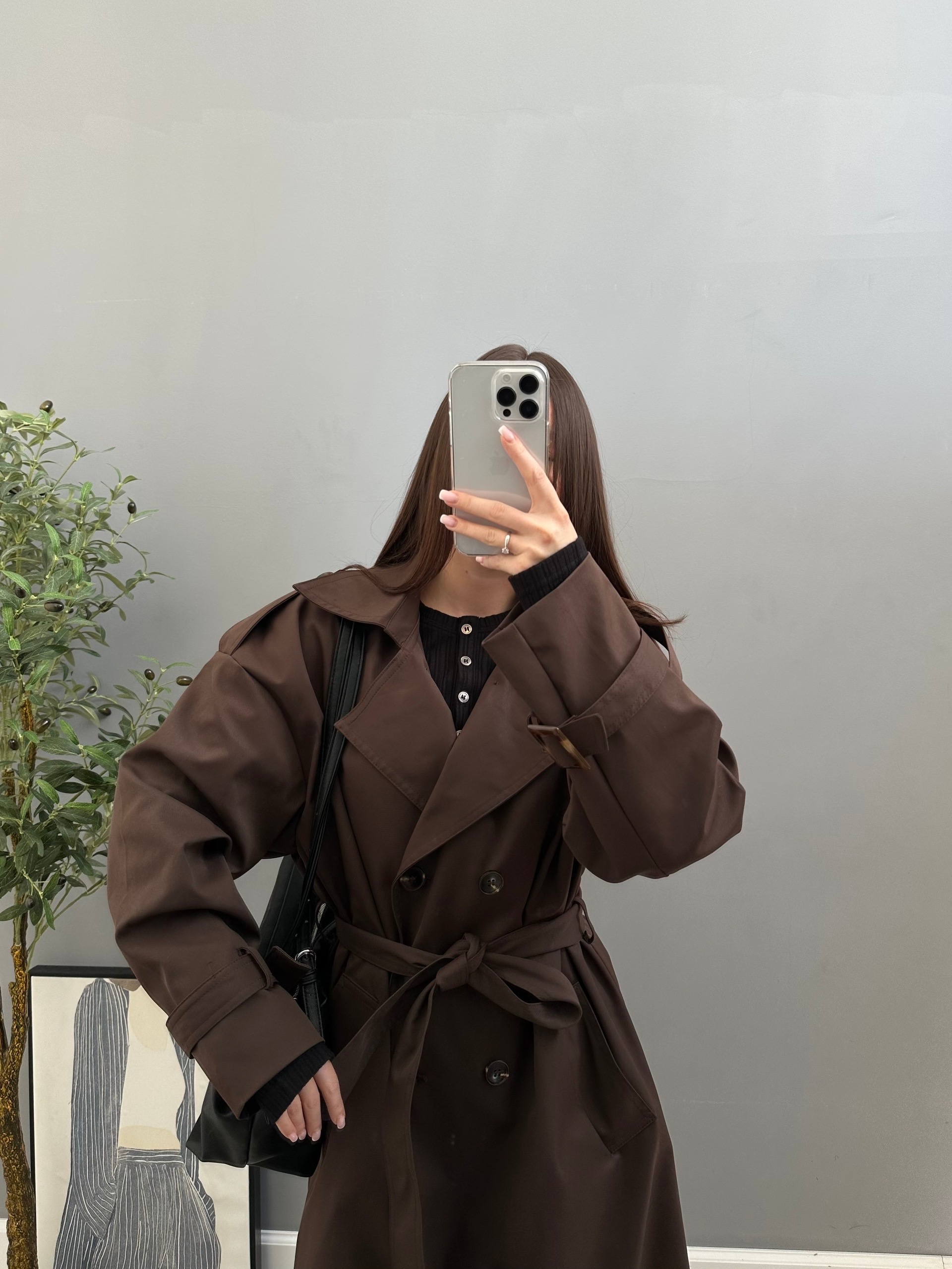 Тренч H 660-1 длинный