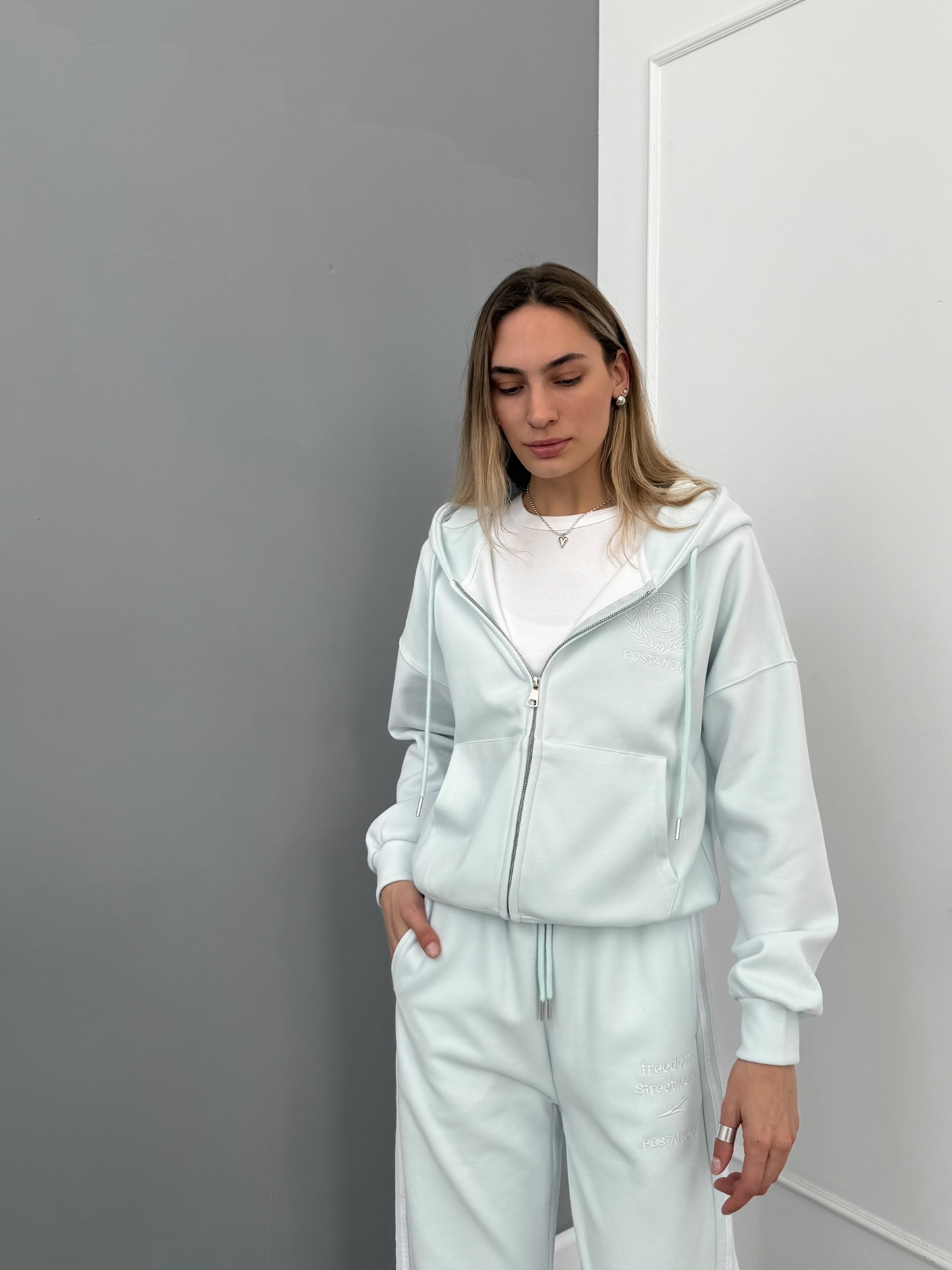 Костюм postanova 3350 худи на замке полоска