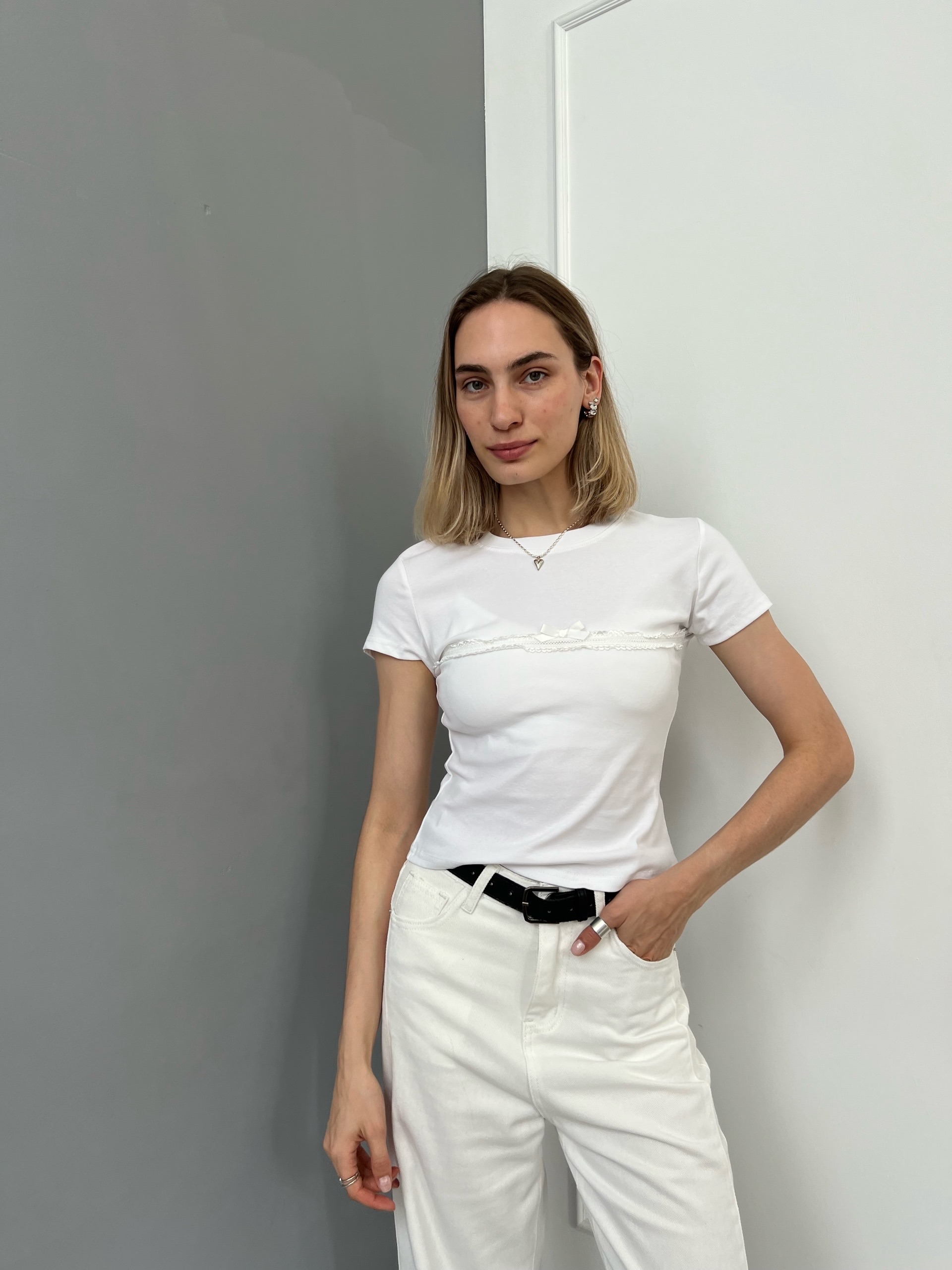 Футболка moses queen 63062 вставка посередине