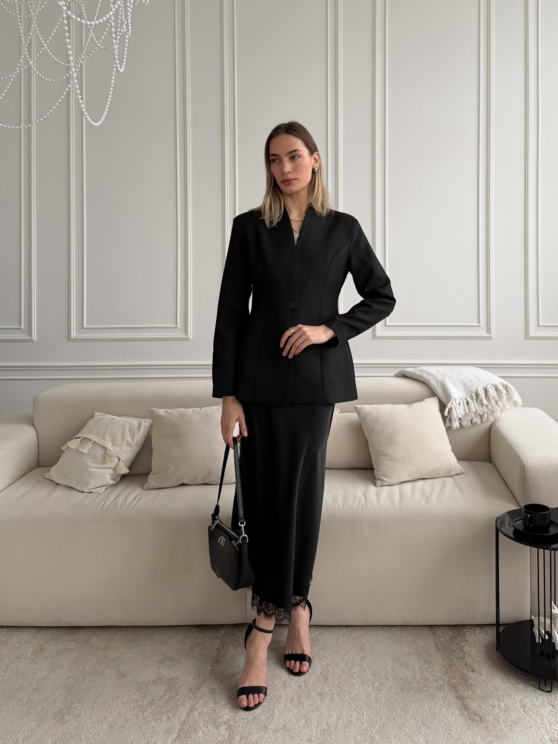 Юбка Talantova атлас кружево