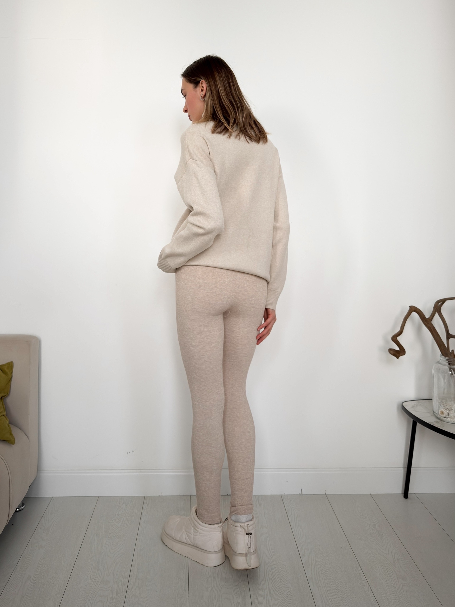 Леггинсы Dover 955  в рубчик мех