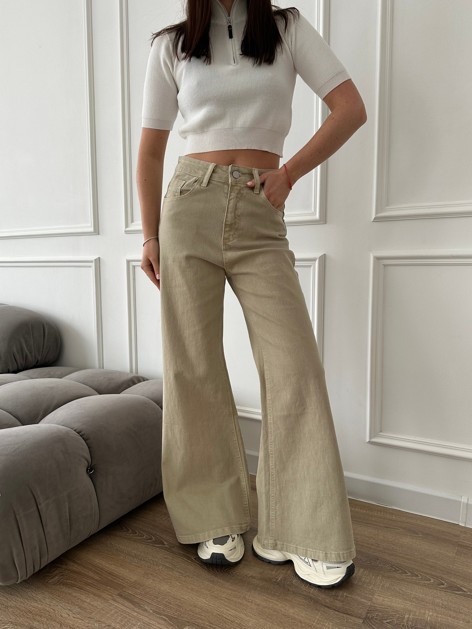 Джинсы YJY 9638-1 широкие