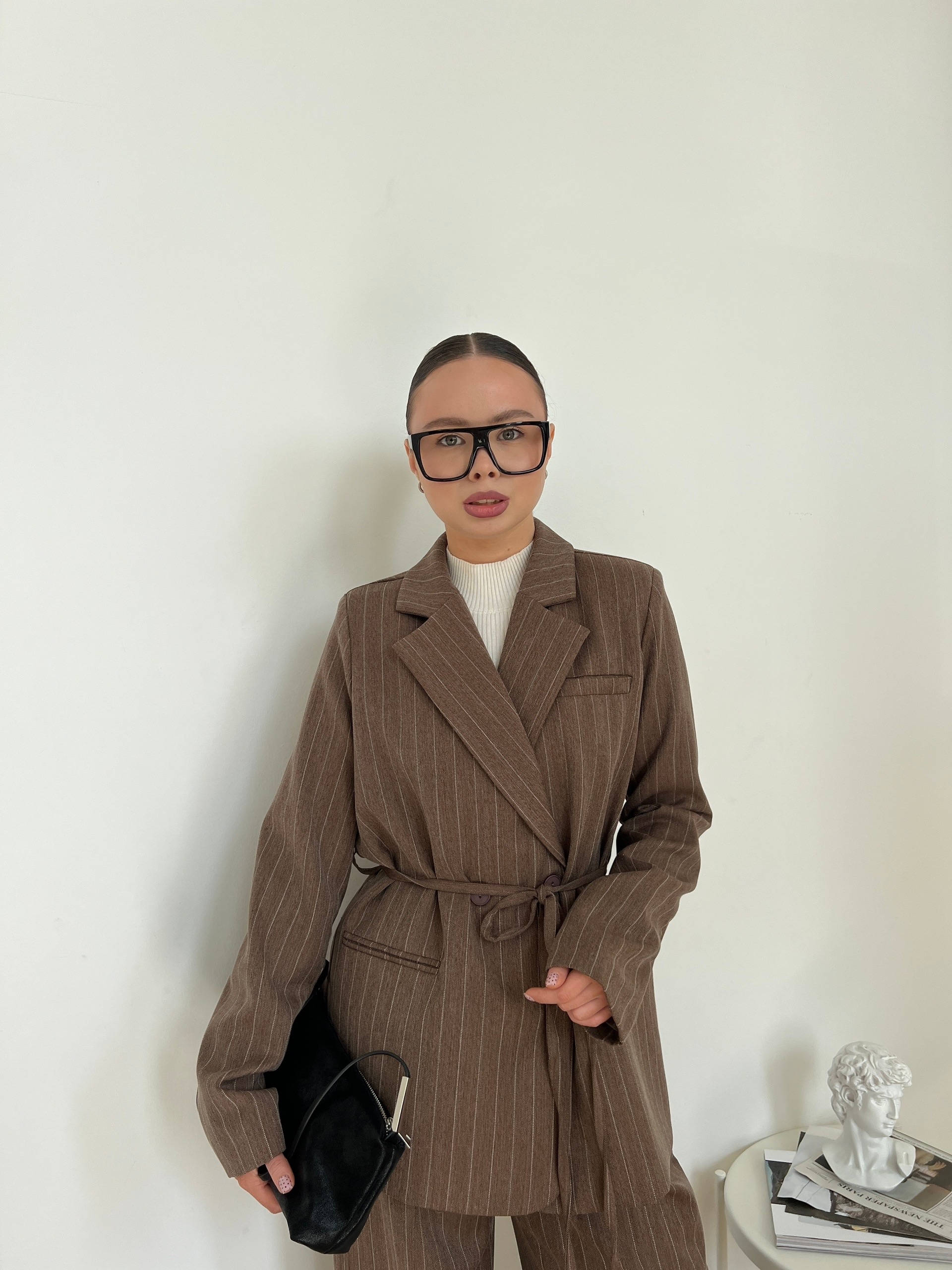 Костюм The Vibe жакет+брюки в полоску