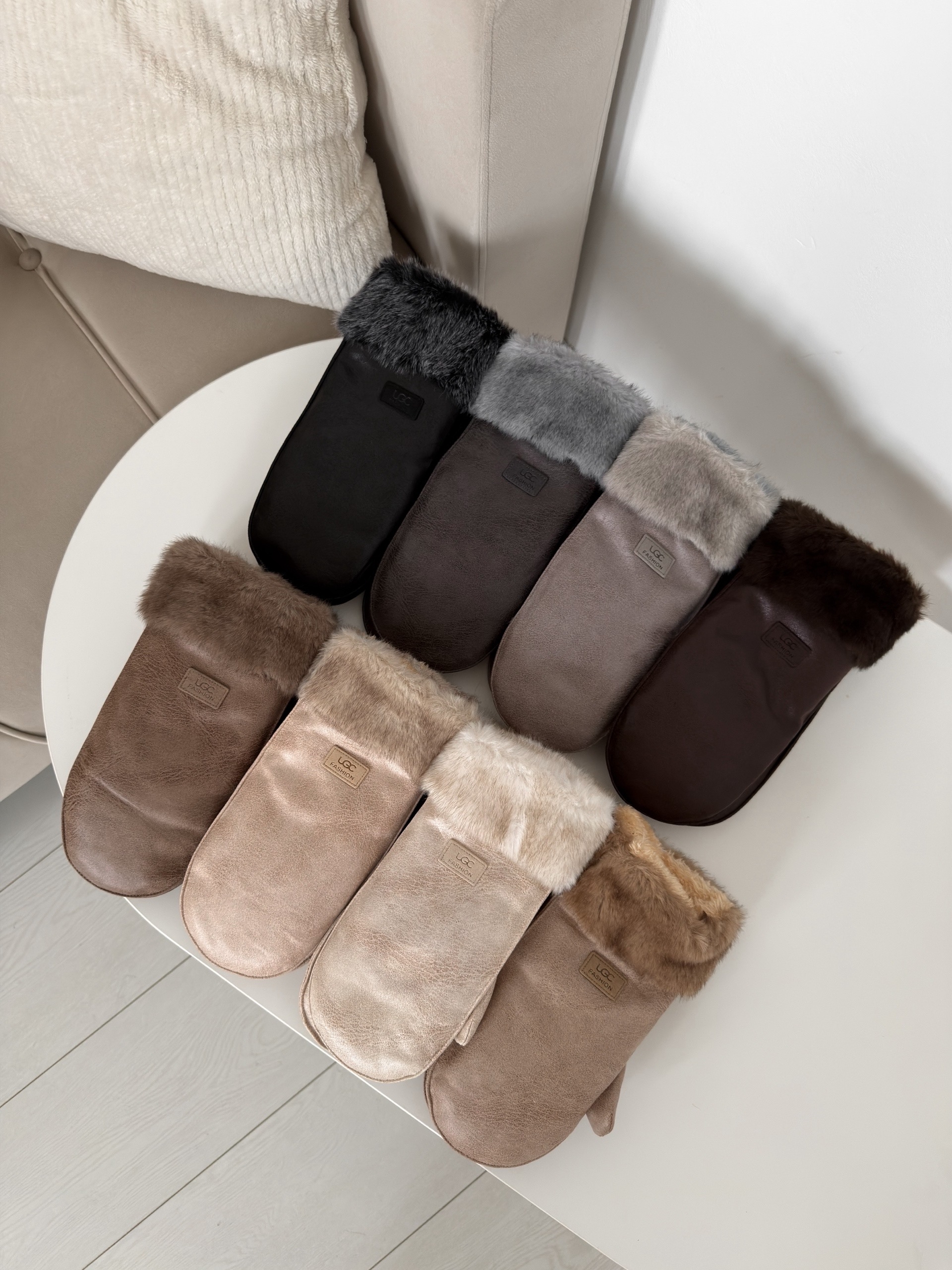 Варежки Nice меховая вставка