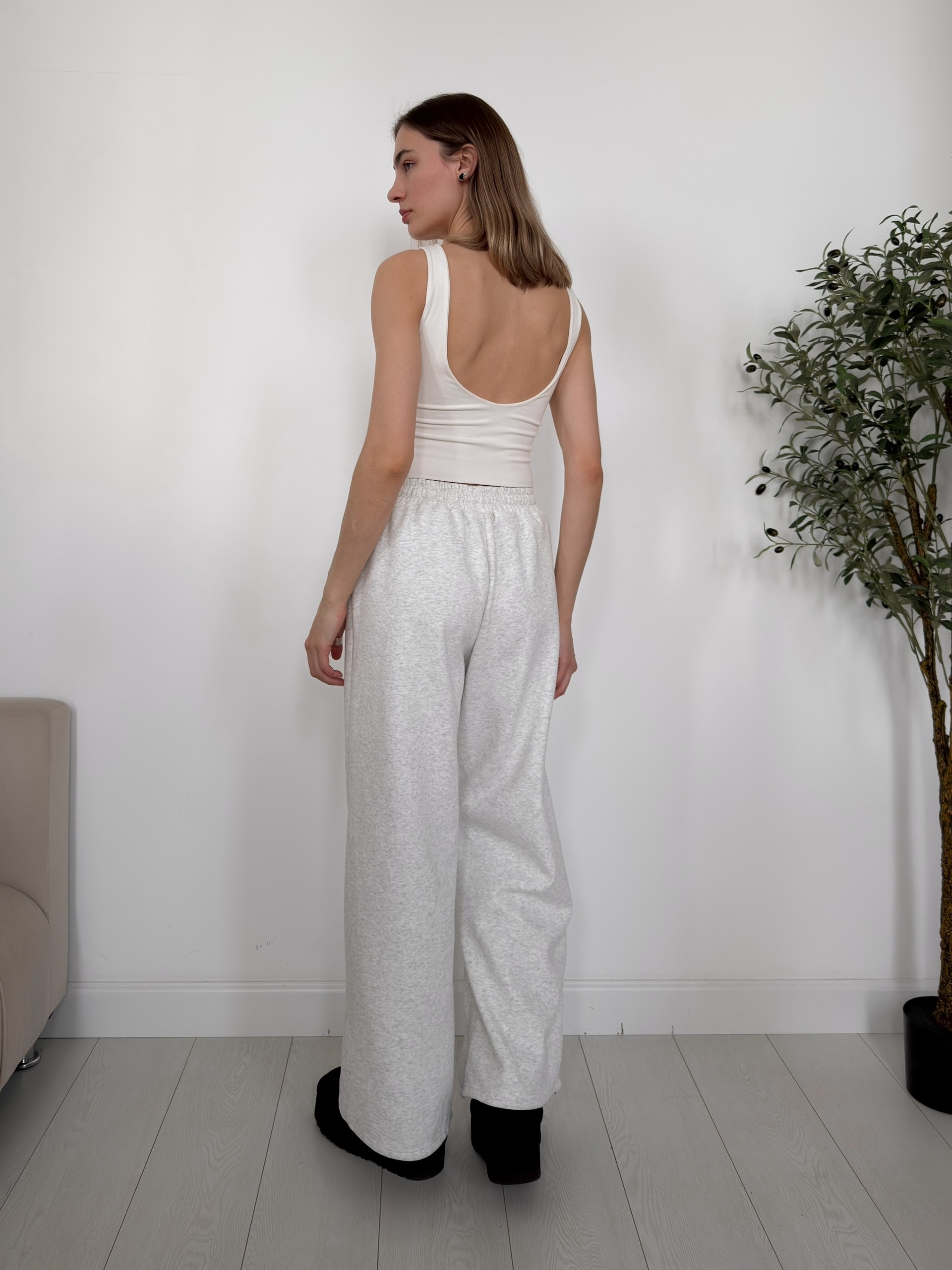 Джогеры W 6689-1 флис