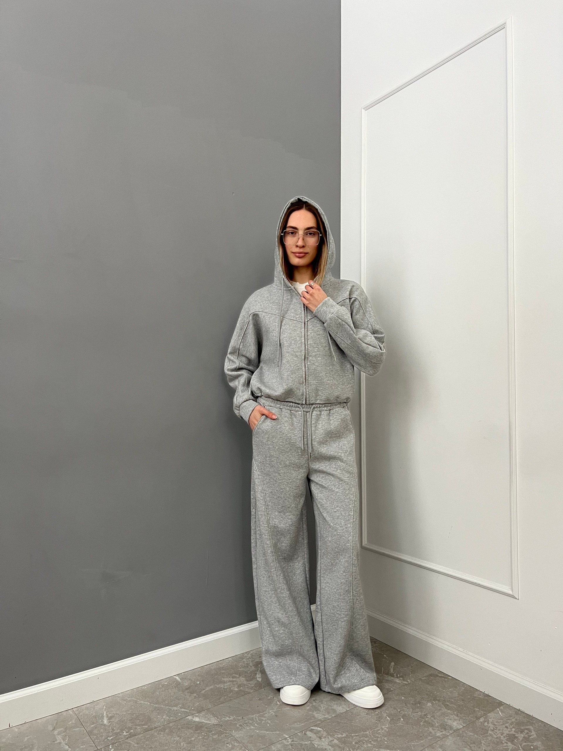 Костюм Korea F760 кофта+брюки строчка