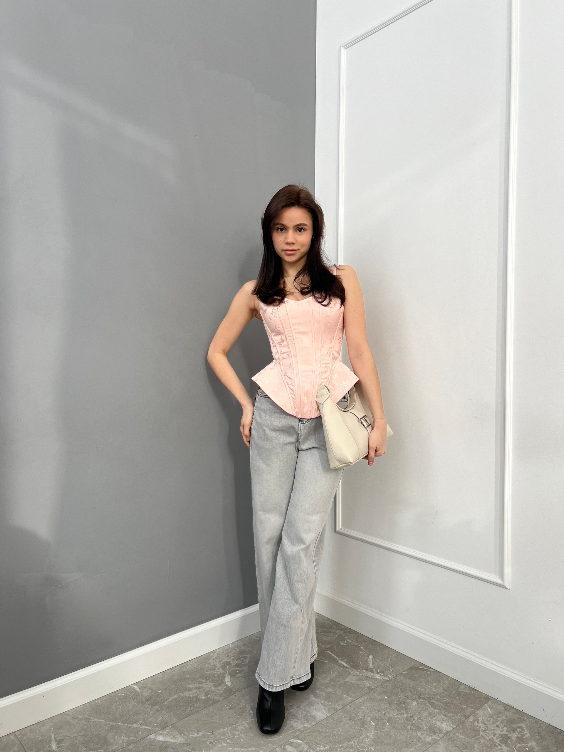 Корсет Utaa на лямках принт бабочки