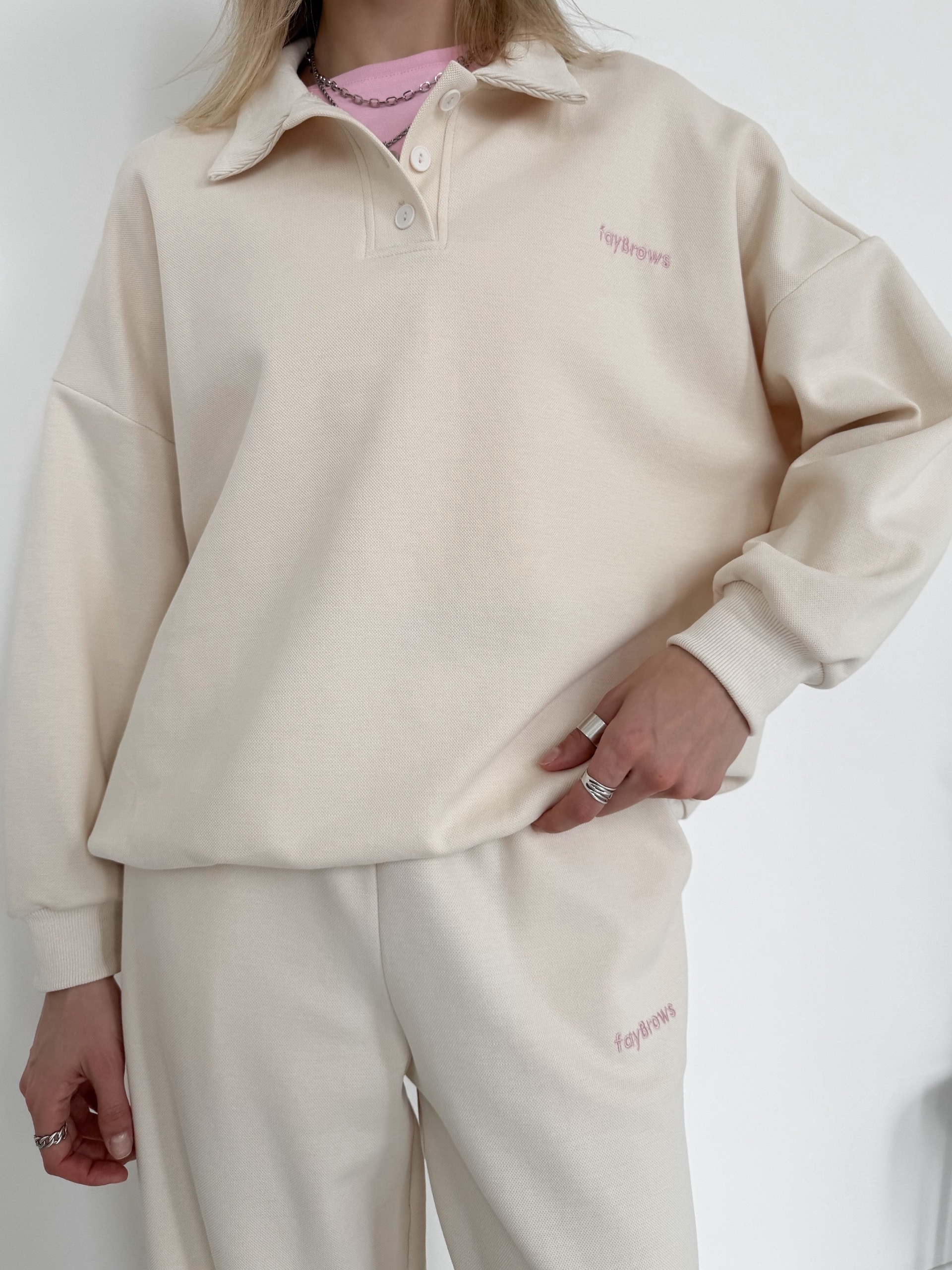 Костюм Korea fayBrows свитшот воротник+джоггеры