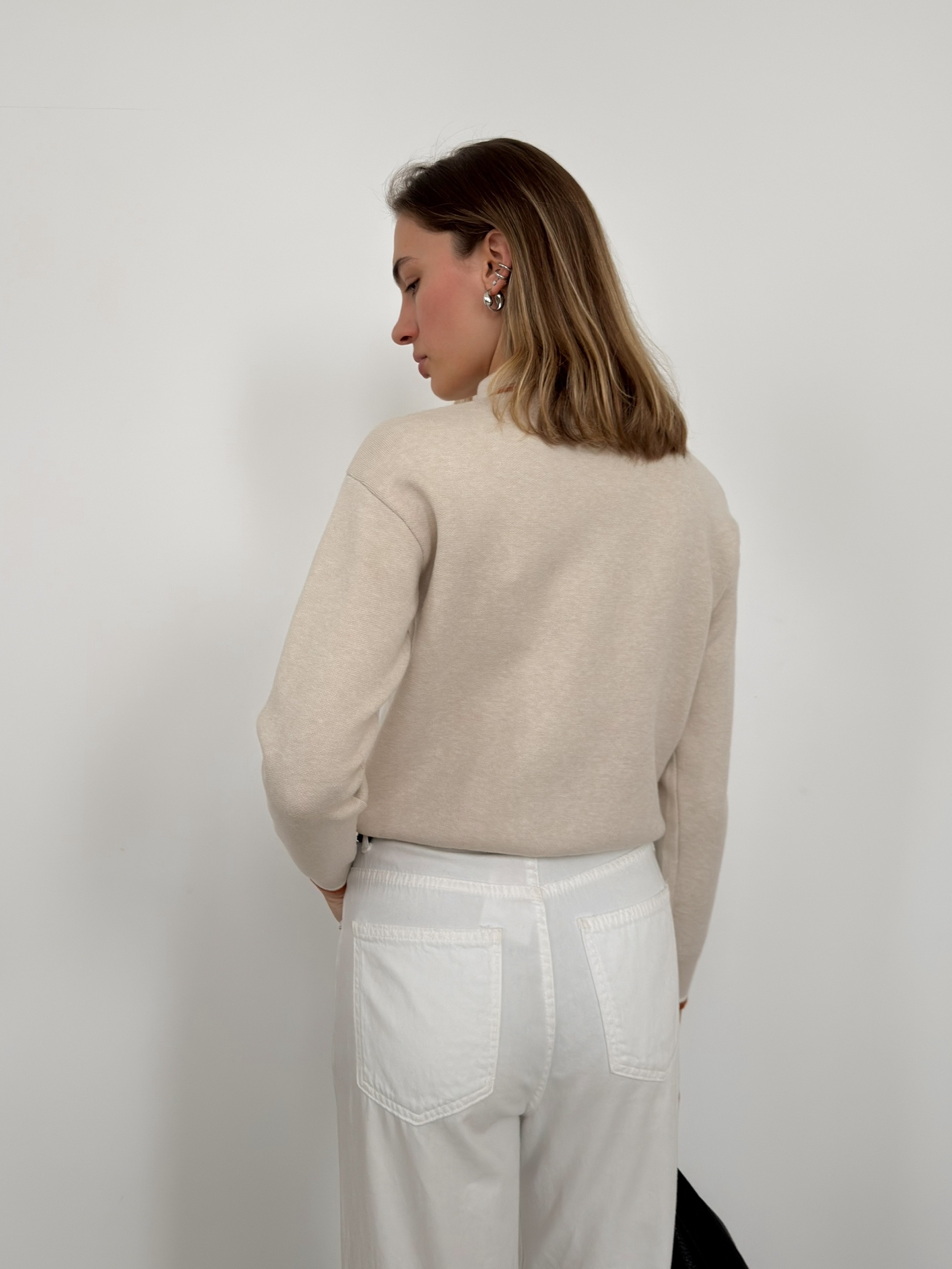 Джемпер Korea S2628 поло золотые пуговки