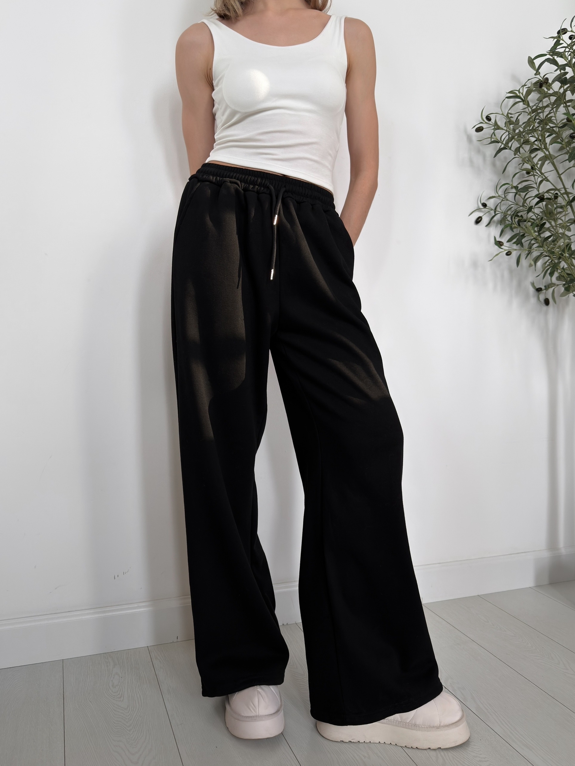 Джогеры W 6689-1 флис