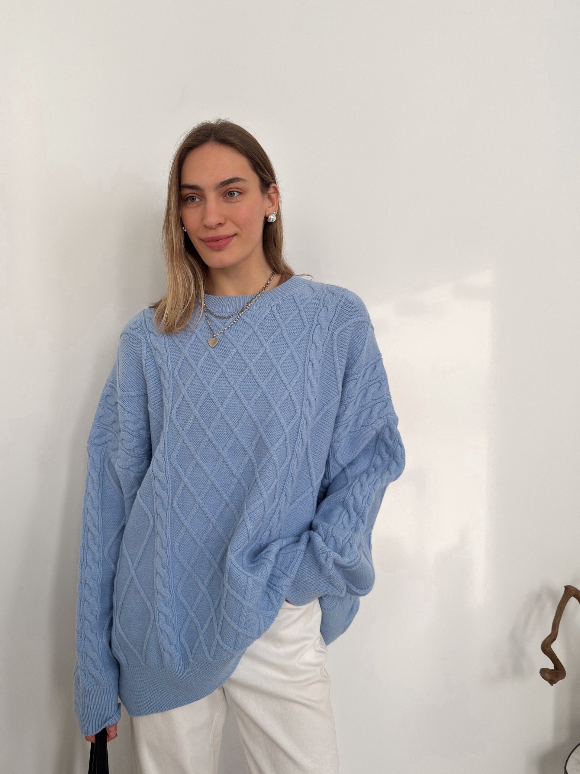 Свитер China 12680 оверсайз узор