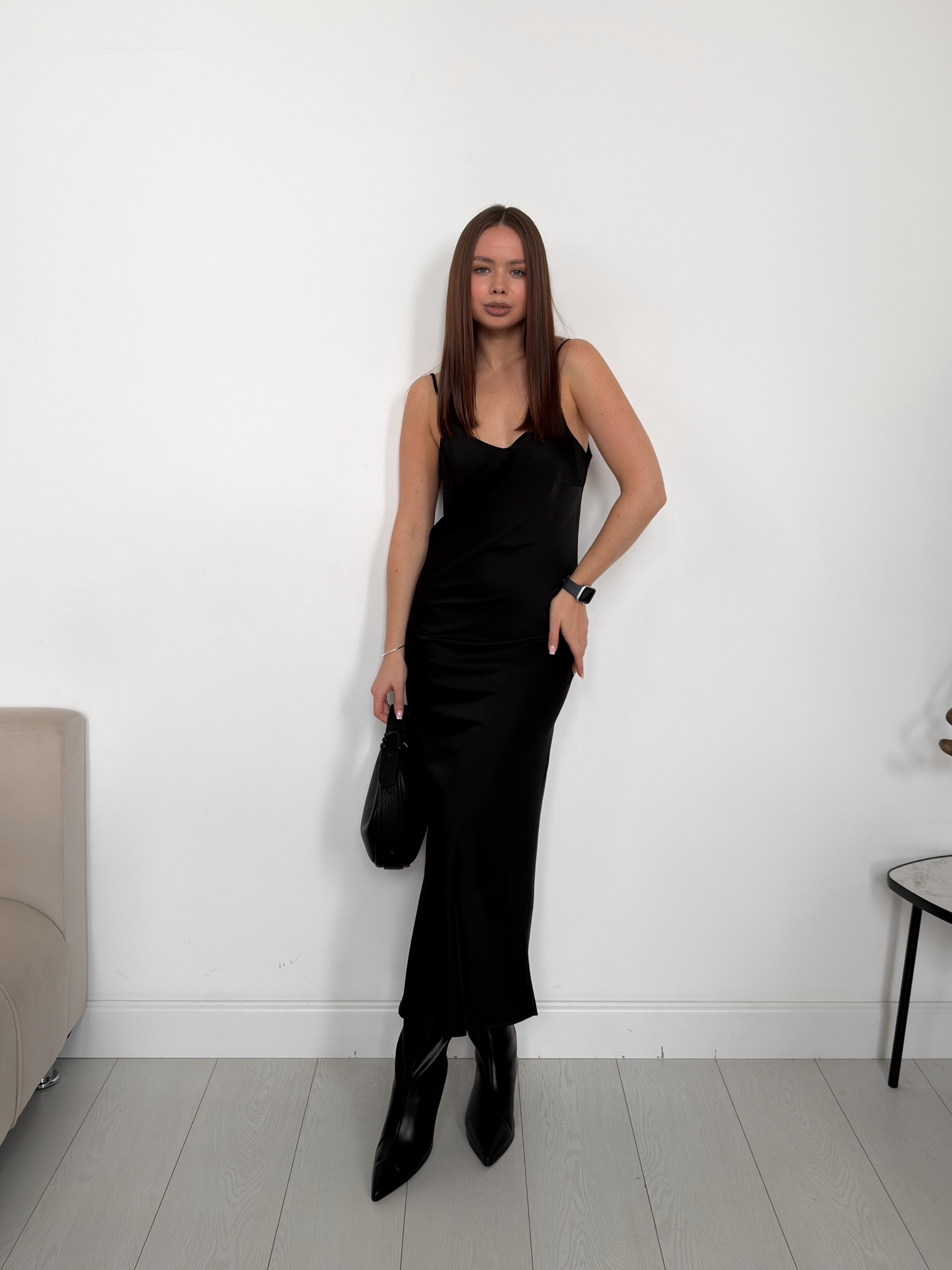 Плать Di Moda 135 на бретельках атлас