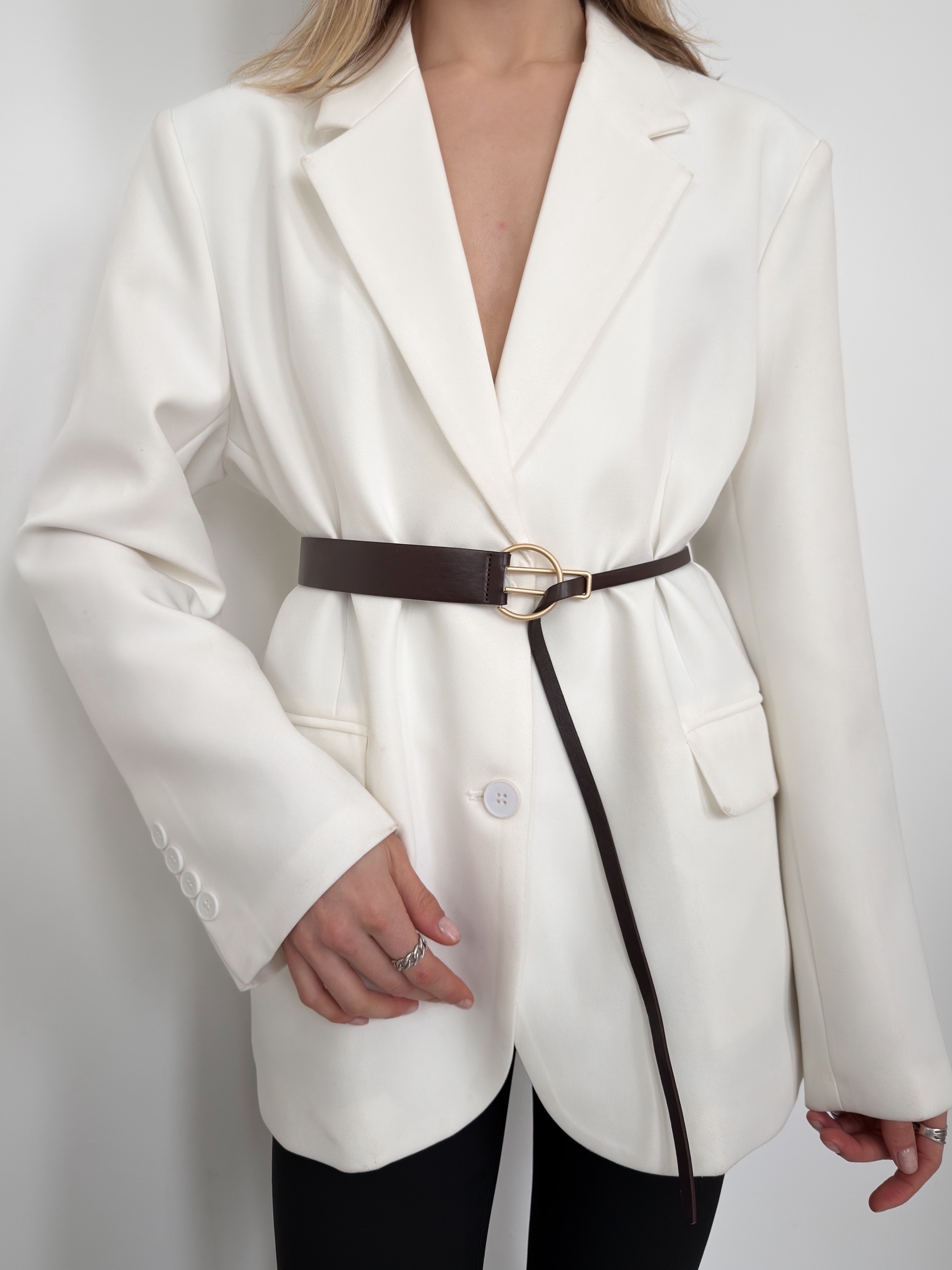 Ремень кожа необычная пряжка