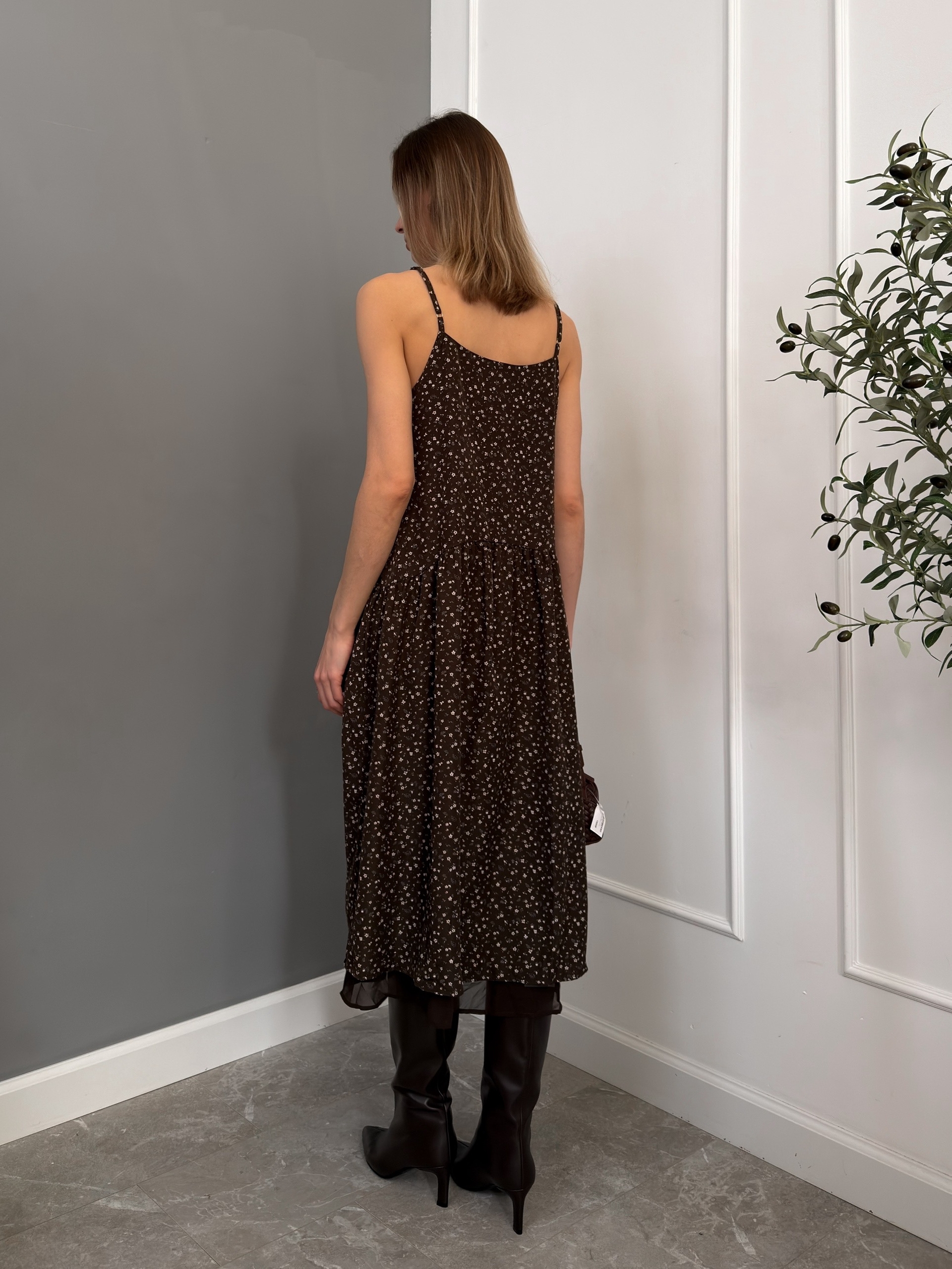 Сарафан Nice цветочный принт D9767