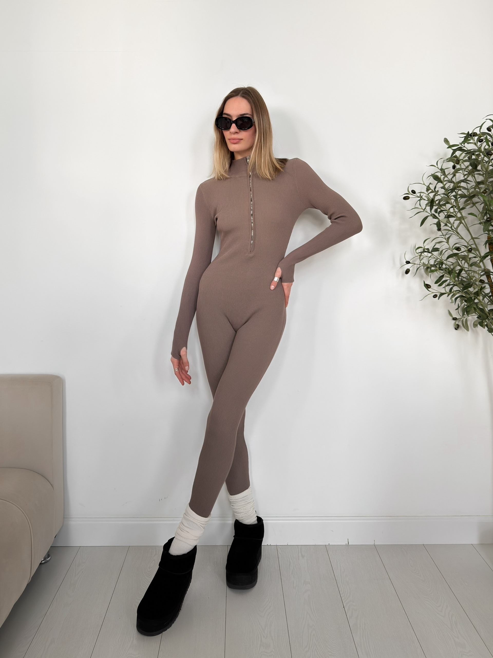 Комбинезон U 9180 в рубчик